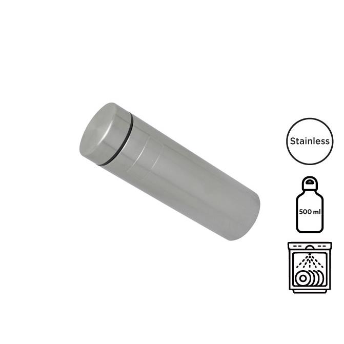 Doppelwandige Flasche  Onsen , Silber, 500ml
