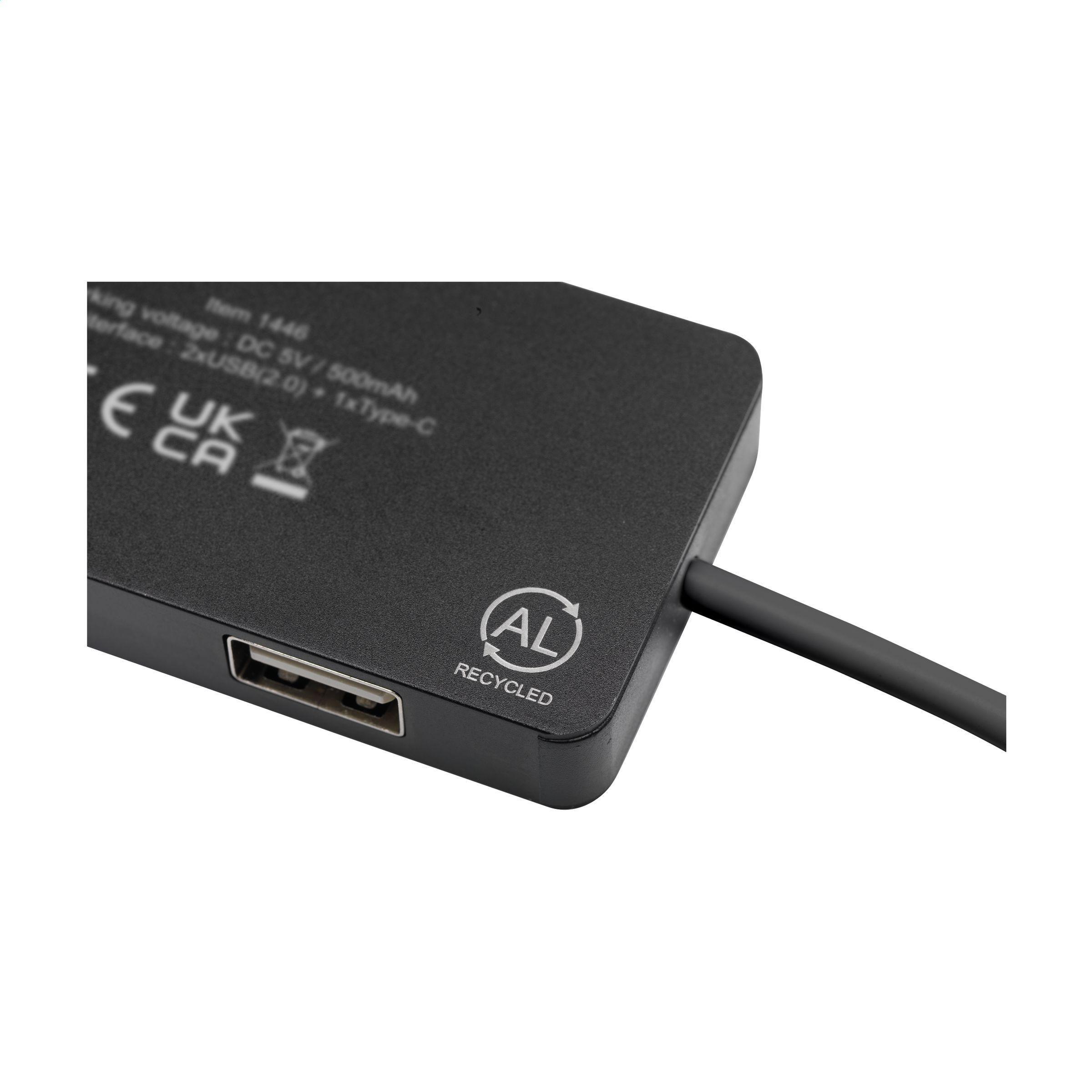 Tecco GRS Recycled Alu USB Hub