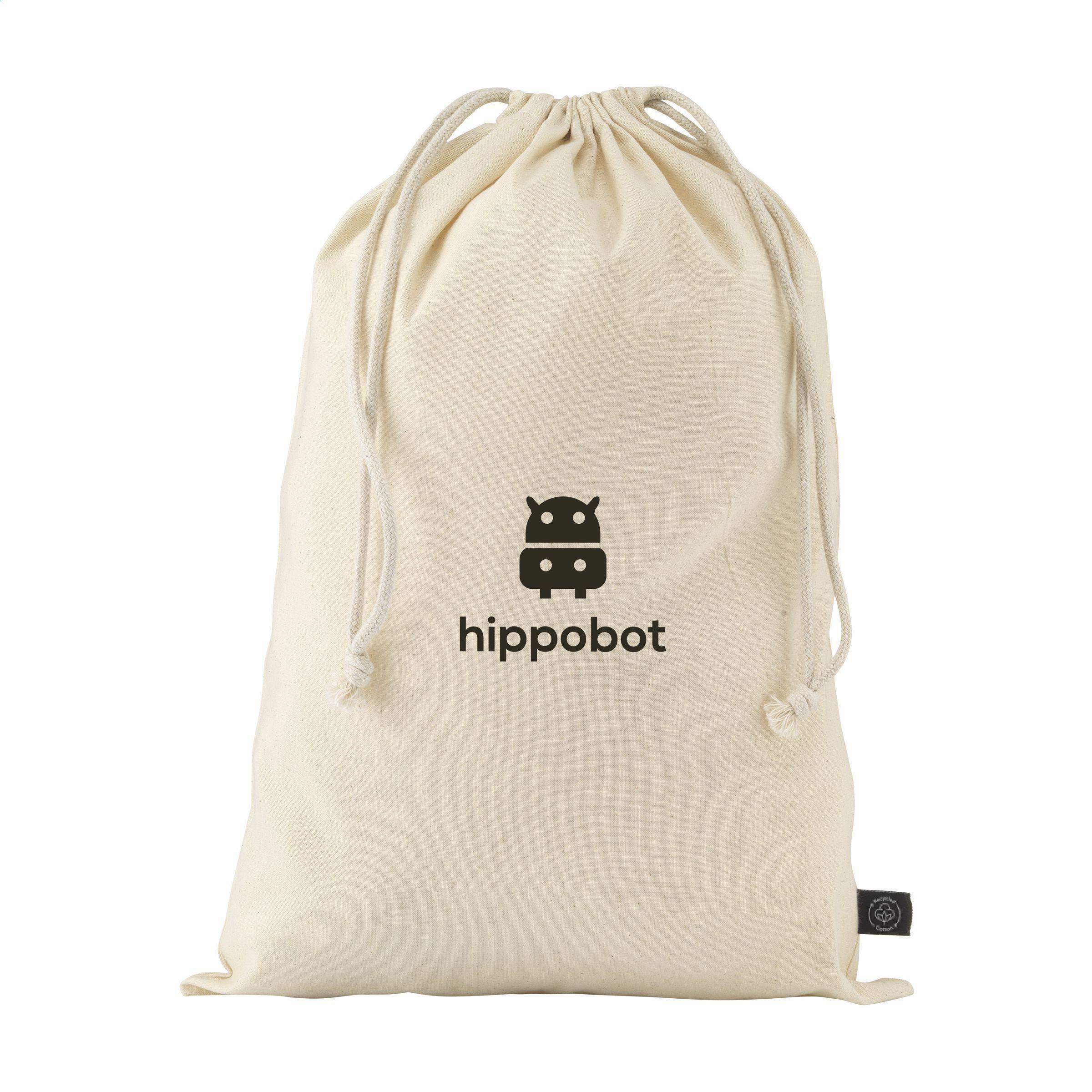 Gift Pouch Naturel GRS Recycled Cotton (150 g/m²) L