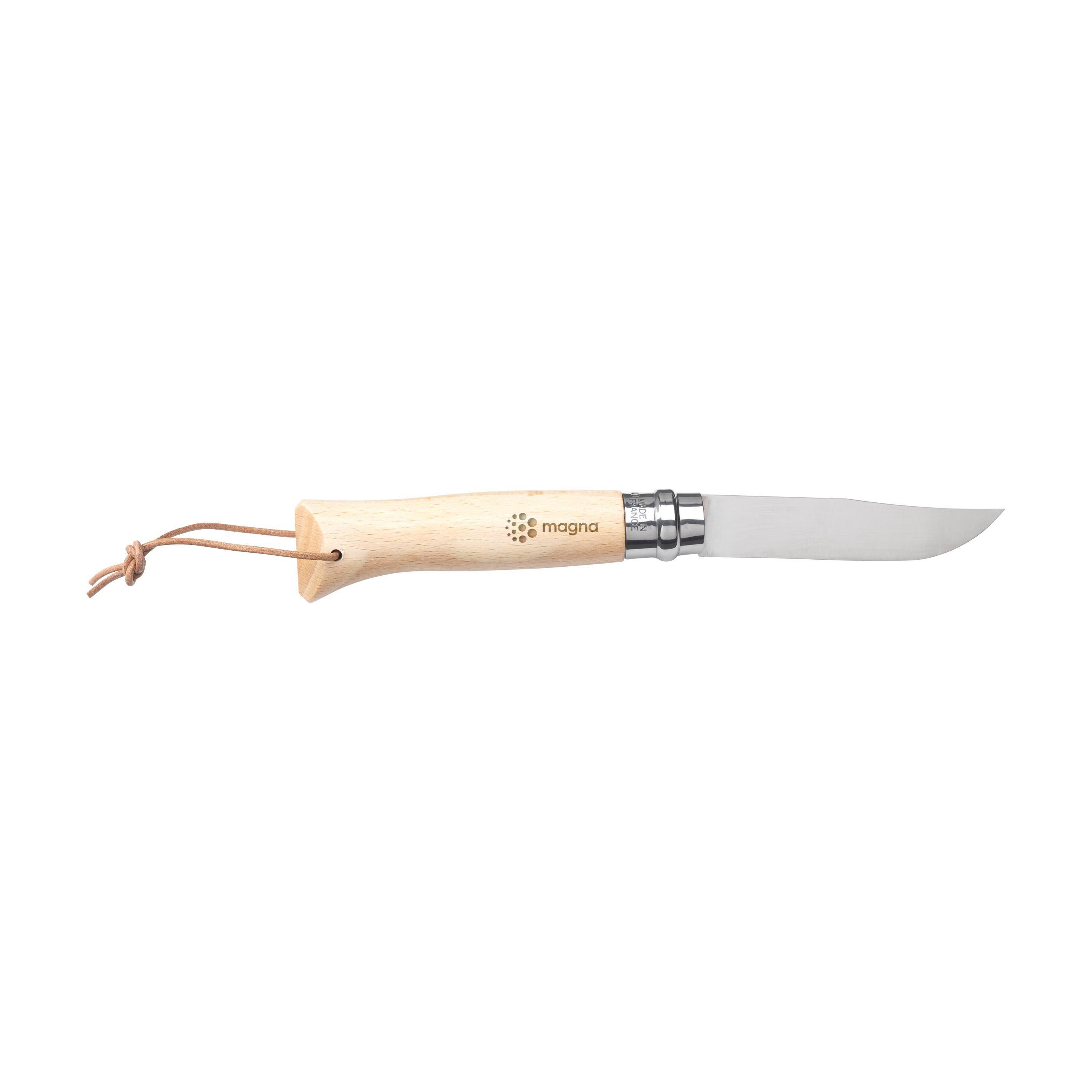 Opinel Inox No 8 Taschenmesser in einer Gürteletui