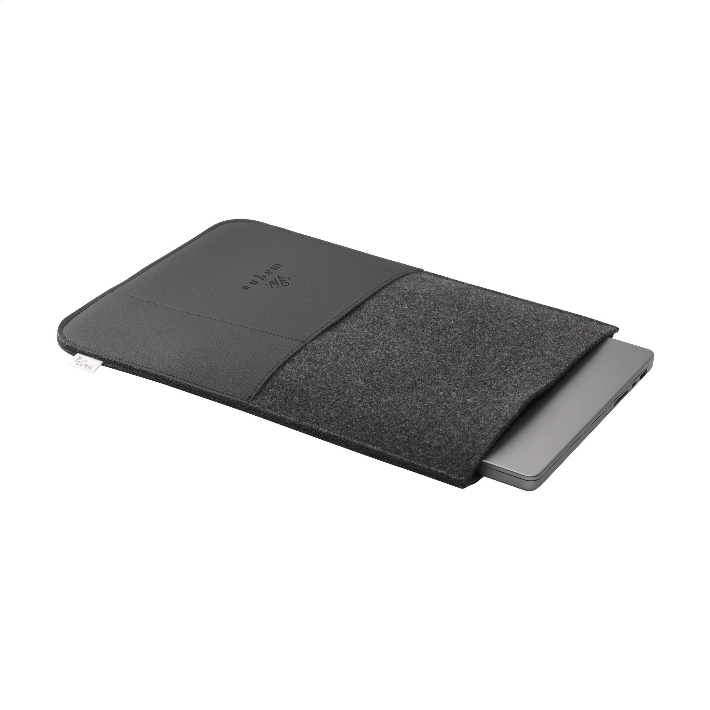 Recycled Felt & Apple Leather Laptop Sleeve 16´