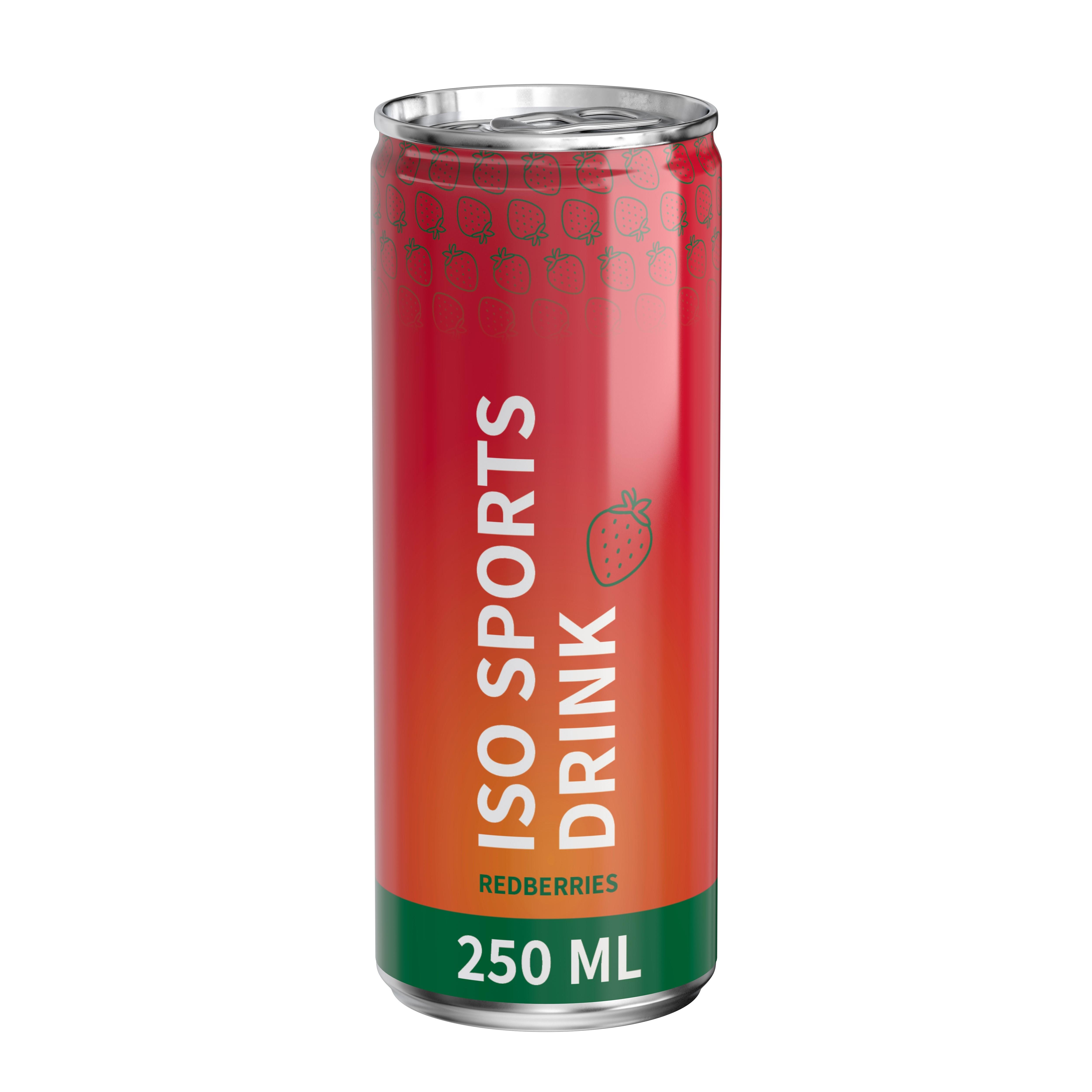 250 ml Iso Sports Drink Red Berries - Fullbody (glänzend)