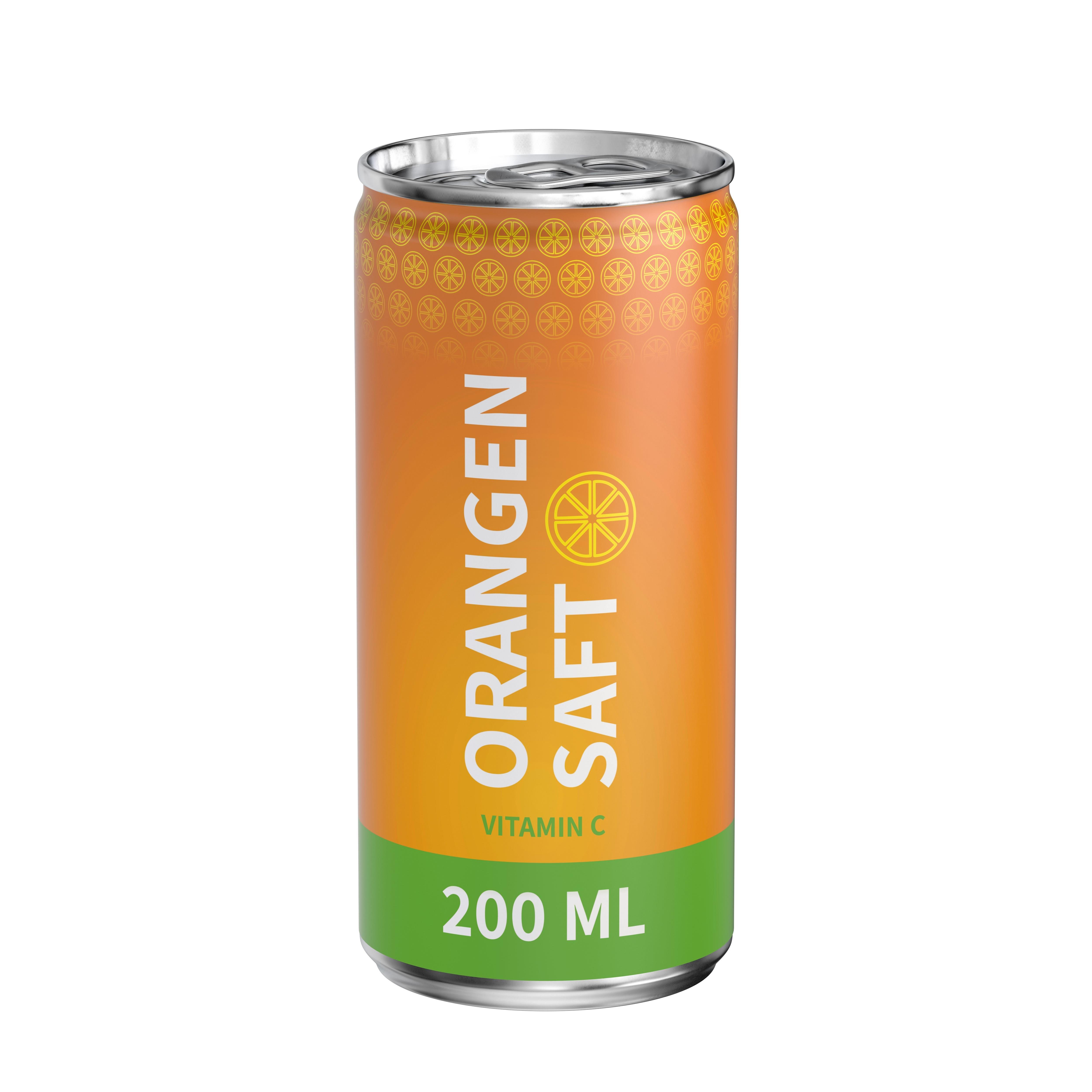 200 ml Orangensaft (Dose) - Fullbody (matt)