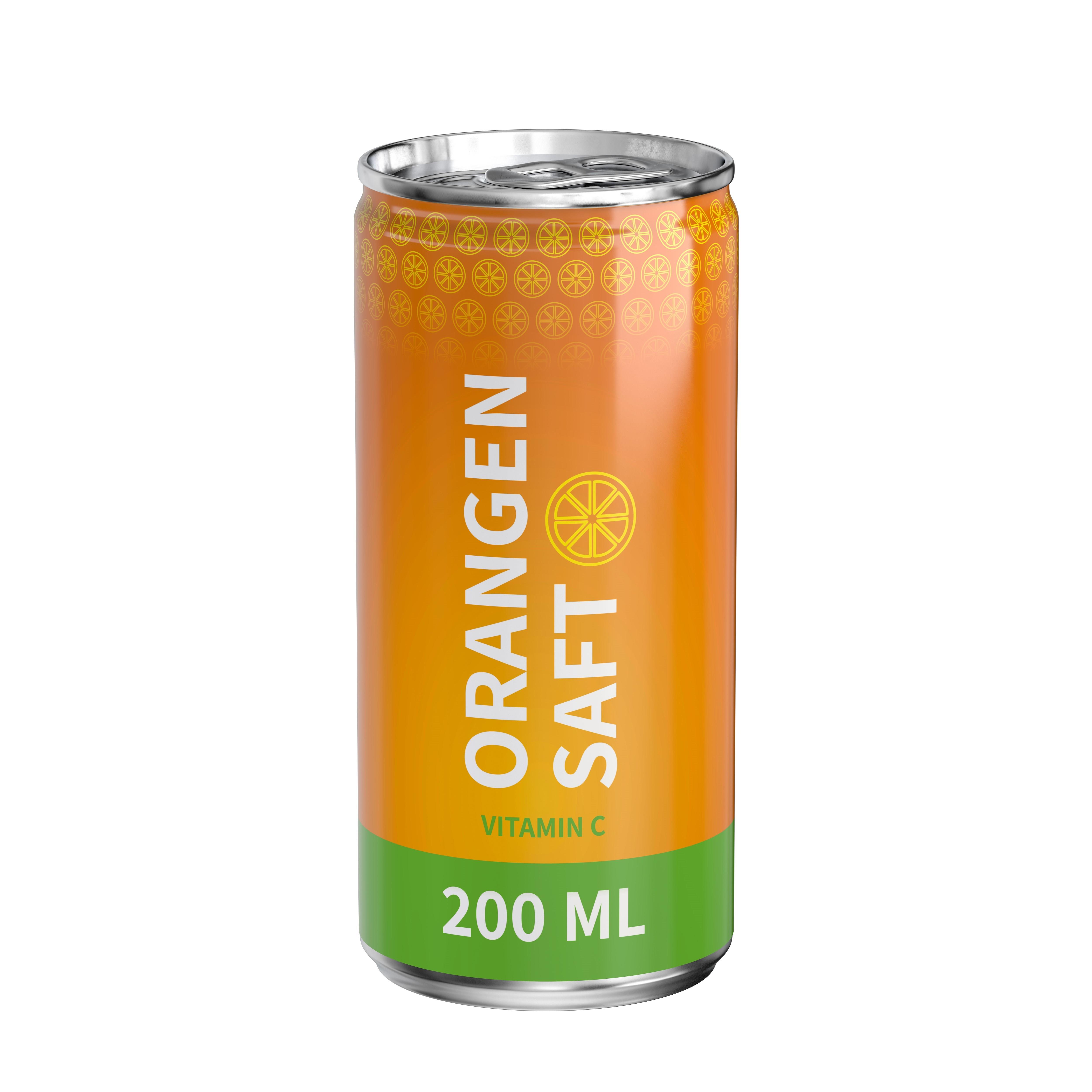 200 ml Orangensaft (Dose) - Fullbody (glänzend)