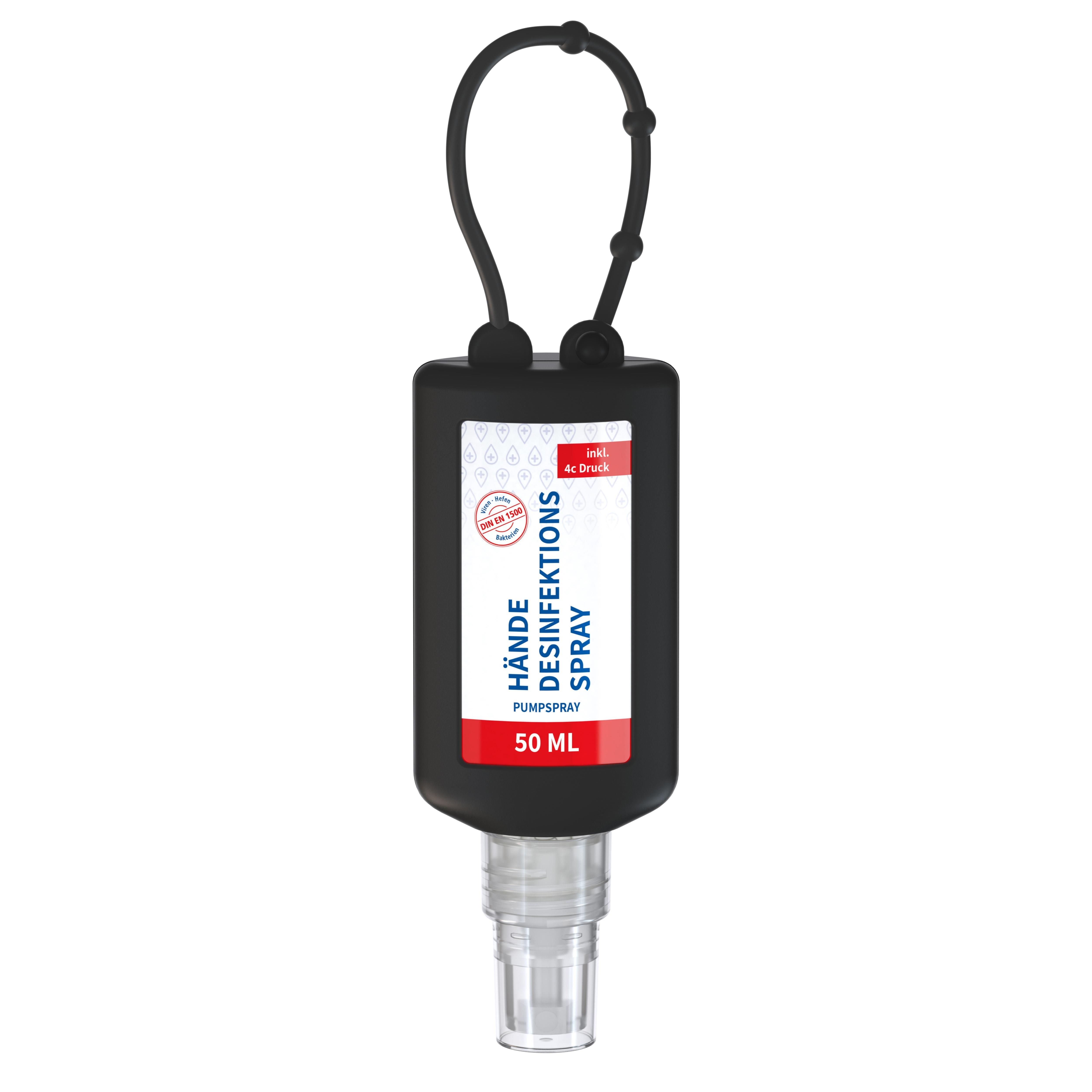 50 ml Bumper schwarz - Hände-Desinfektionsspray (DIN EN 1500) - Body Label