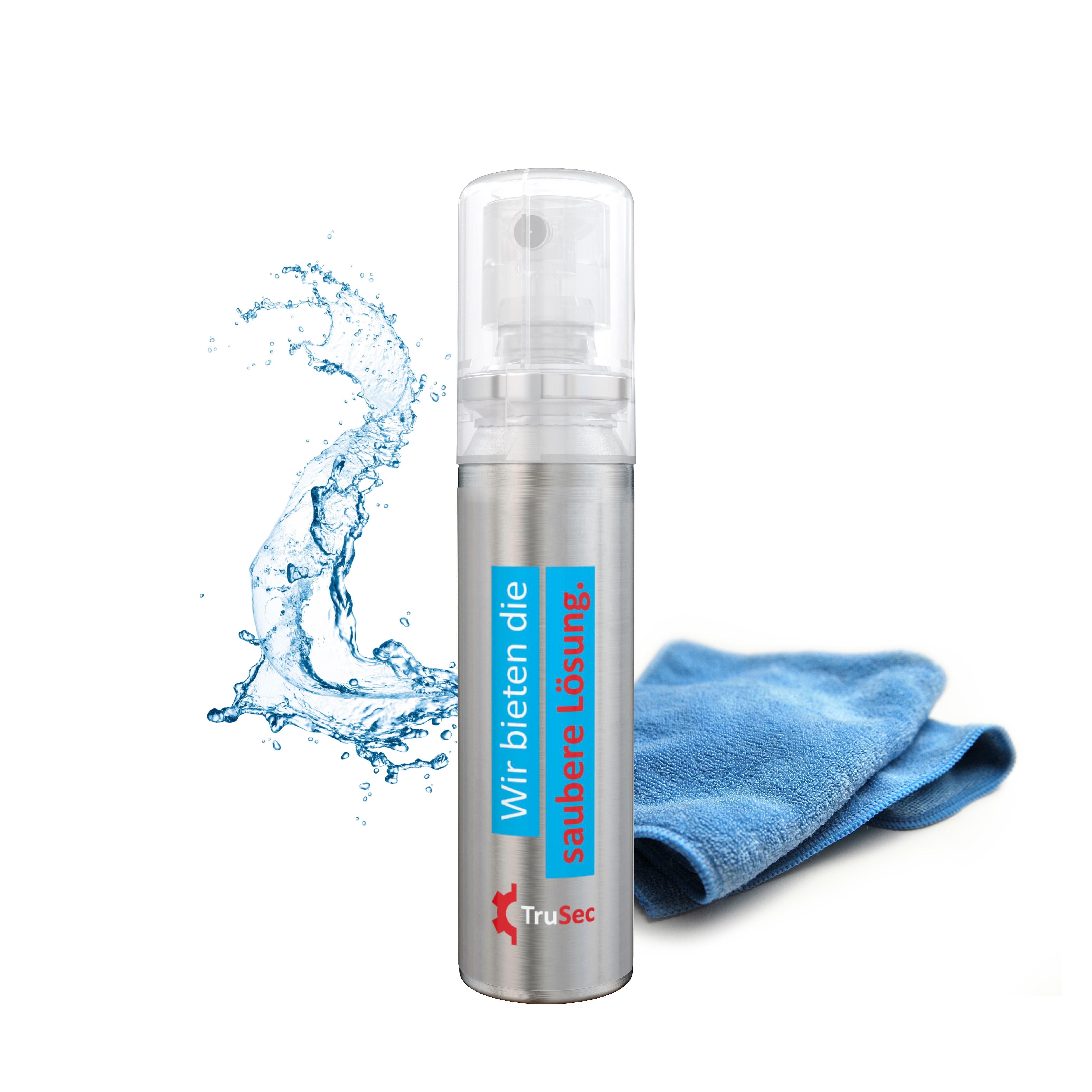 20 ml Spray - Smartphone & Arbeitsplatz-Reiniger - Body Label transparent