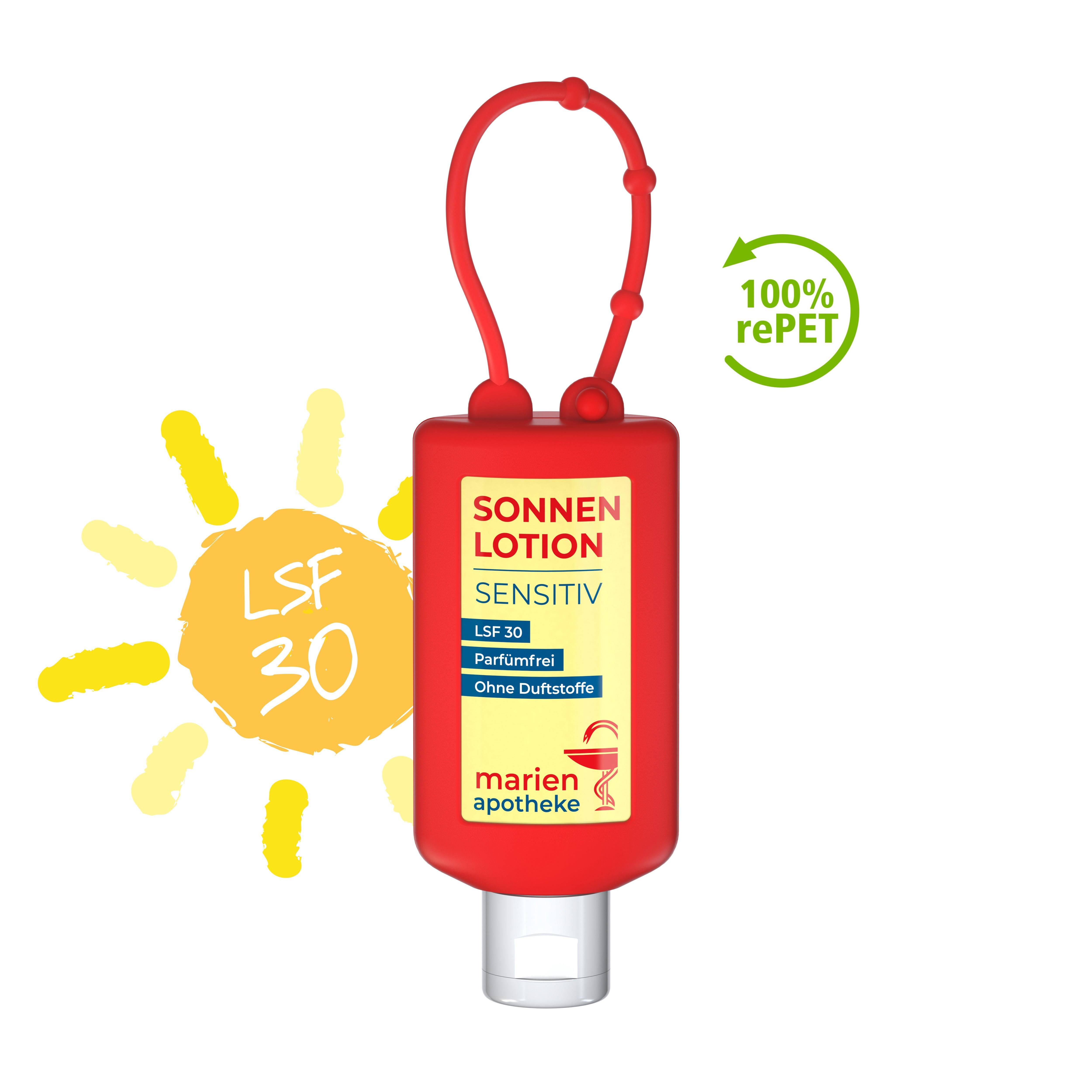 50 ml Bumper rot - Sonnenmilch LSF 30 (sensitiv) - Body Label