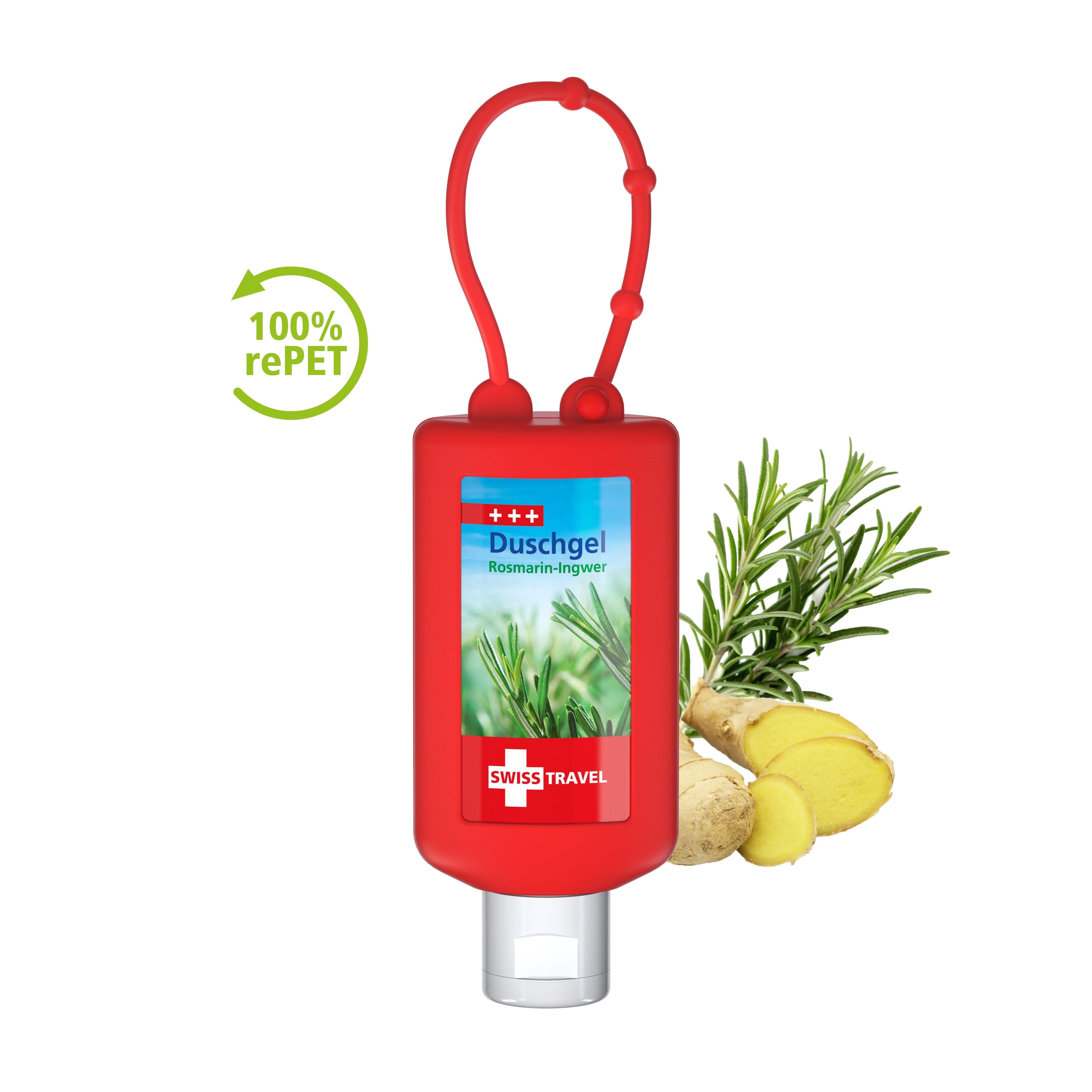 50 ml Bumper rot - Duschgel Rosmarin-Ingwer - Body Label