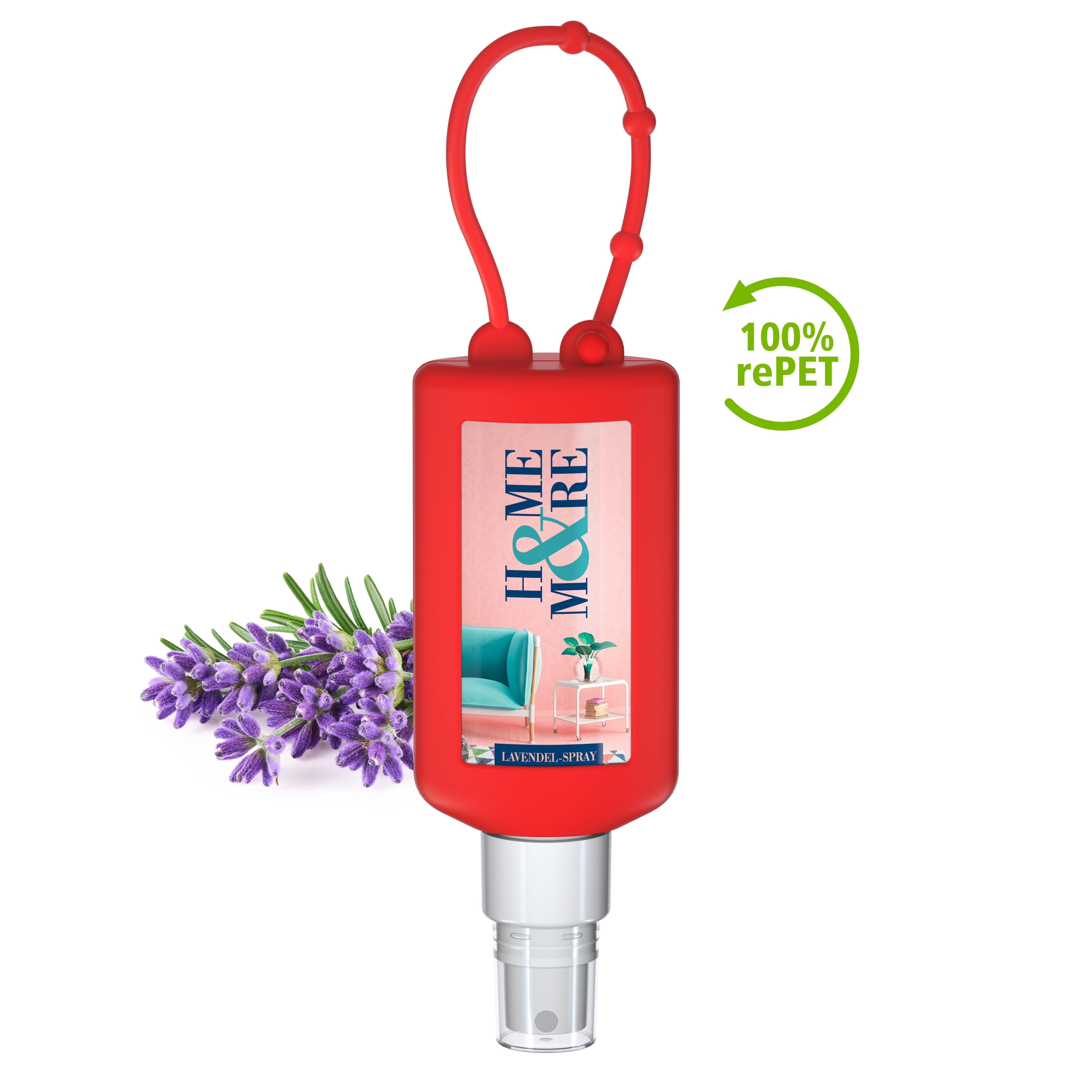 50 ml Bumper rot  - Lavendel-Spray - Body Label