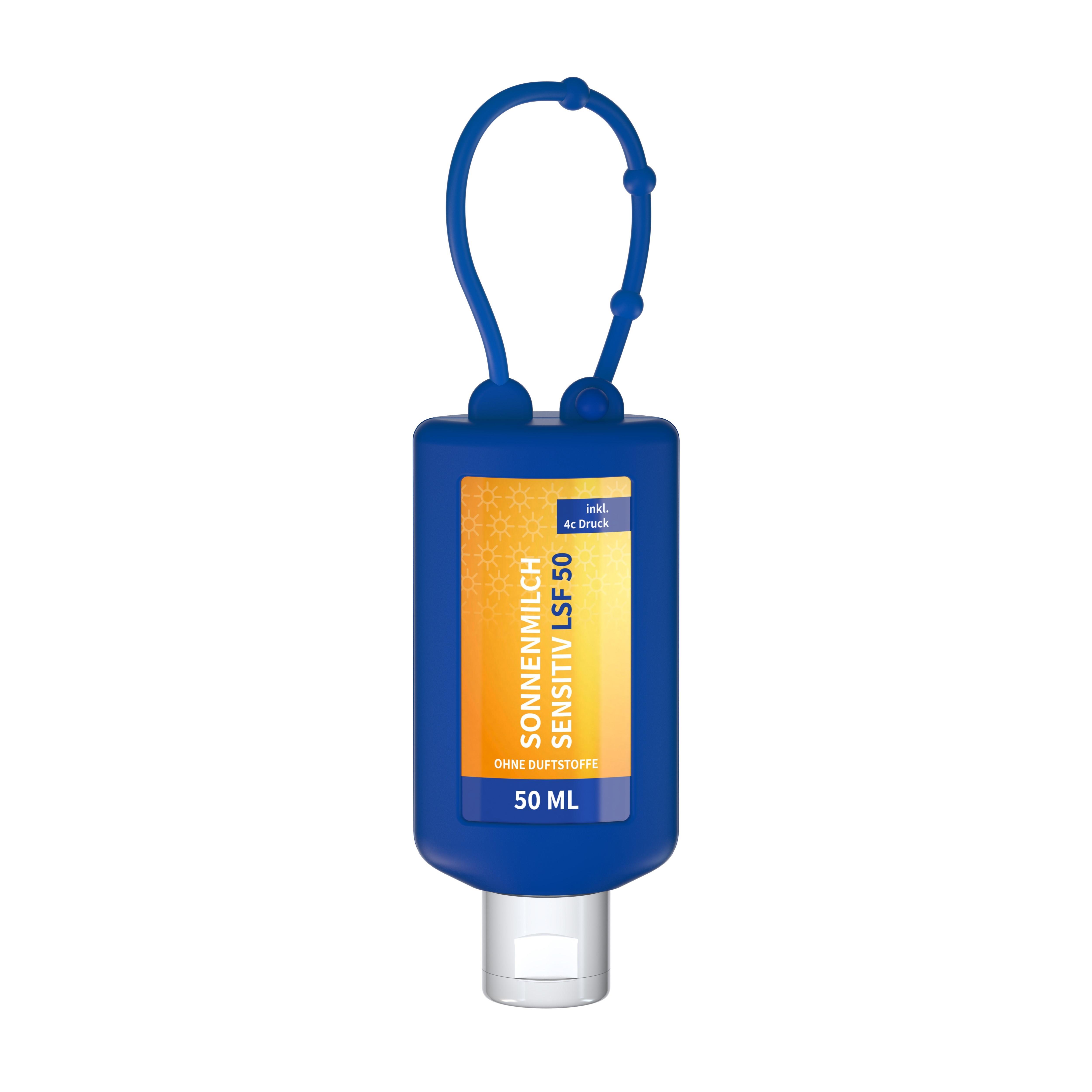 50 ml Bumper blau - Sonnenmilch LSF 50 (sensitiv) - Body Label