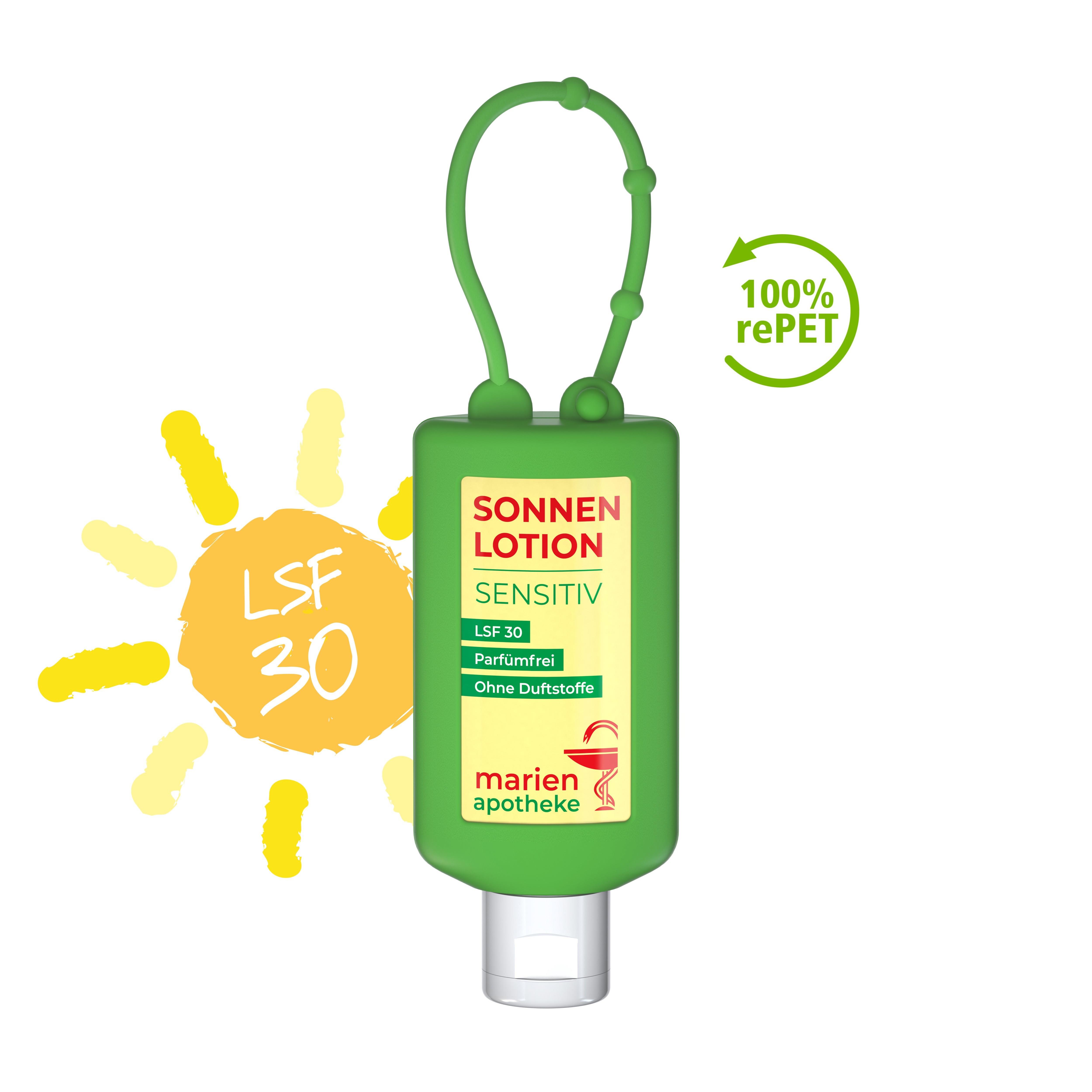 50 ml Bumper grün - Sonnenmilch LSF 30 (sensitiv) - Body Label