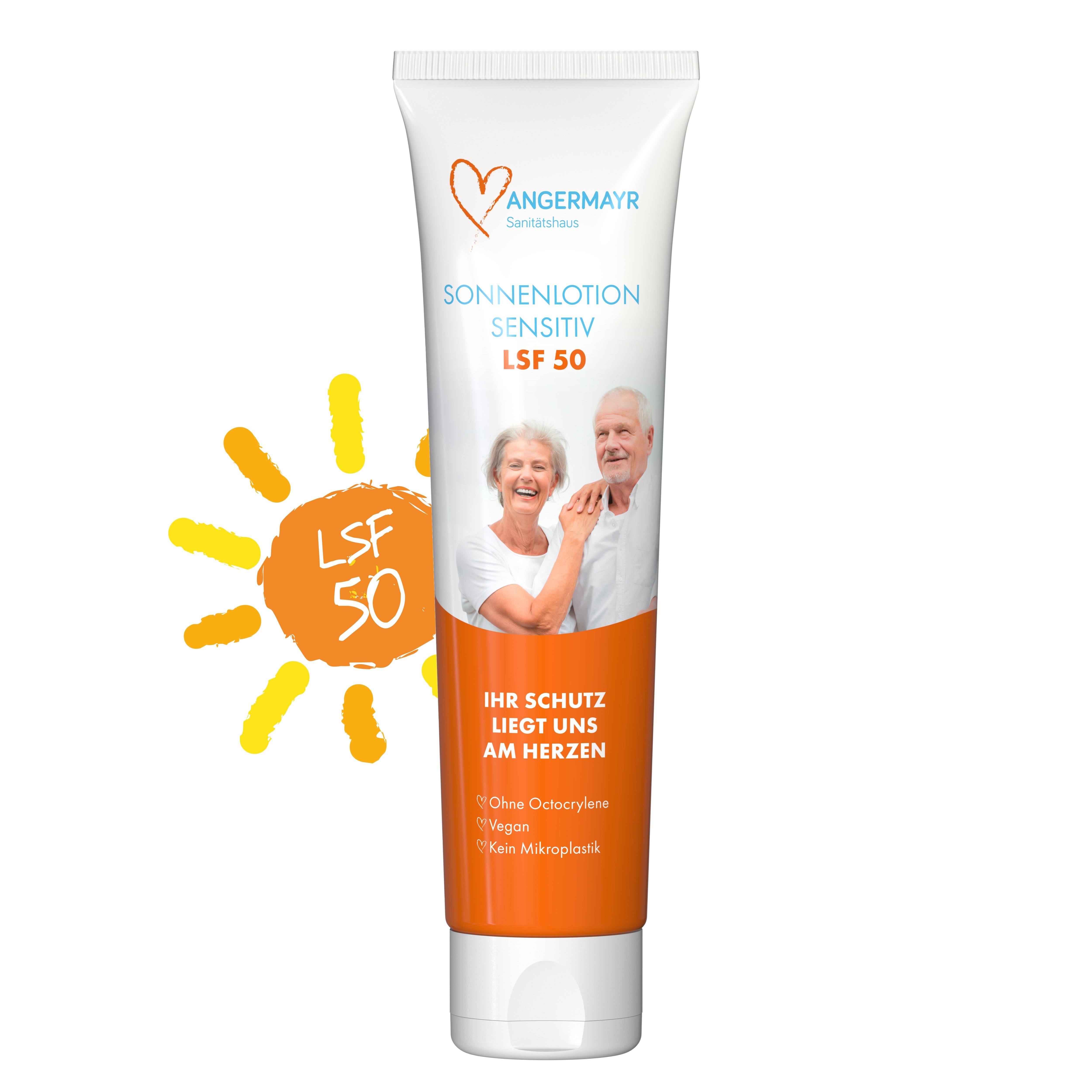 100 ml Tube - Sonnenmilch LSF 50 (sensitiv) - FullbodyPrint