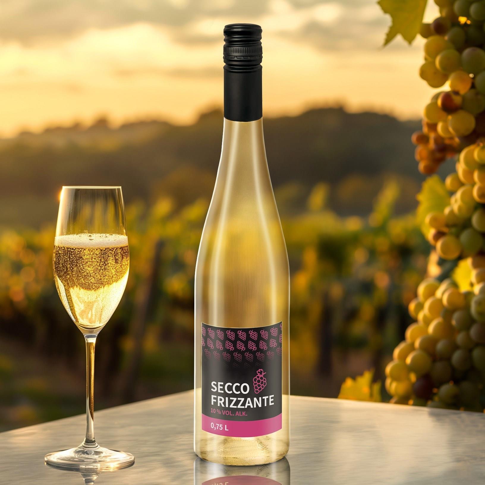 0,75 l Secco Frizzante (Glas) - Body Label