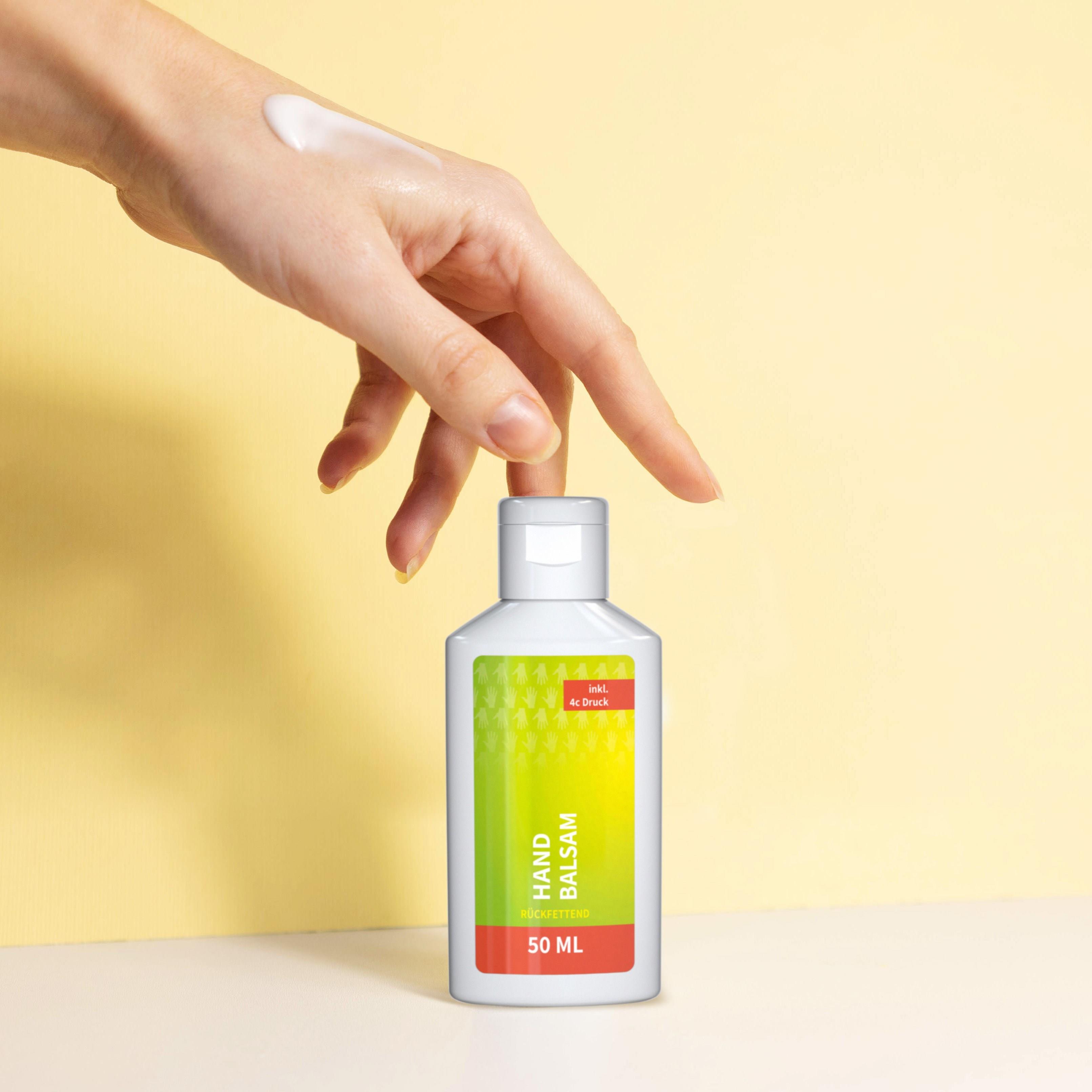 50 ml Flasche - Handbalsam ´Ringelblume - Aloe Vera´ - Body Label