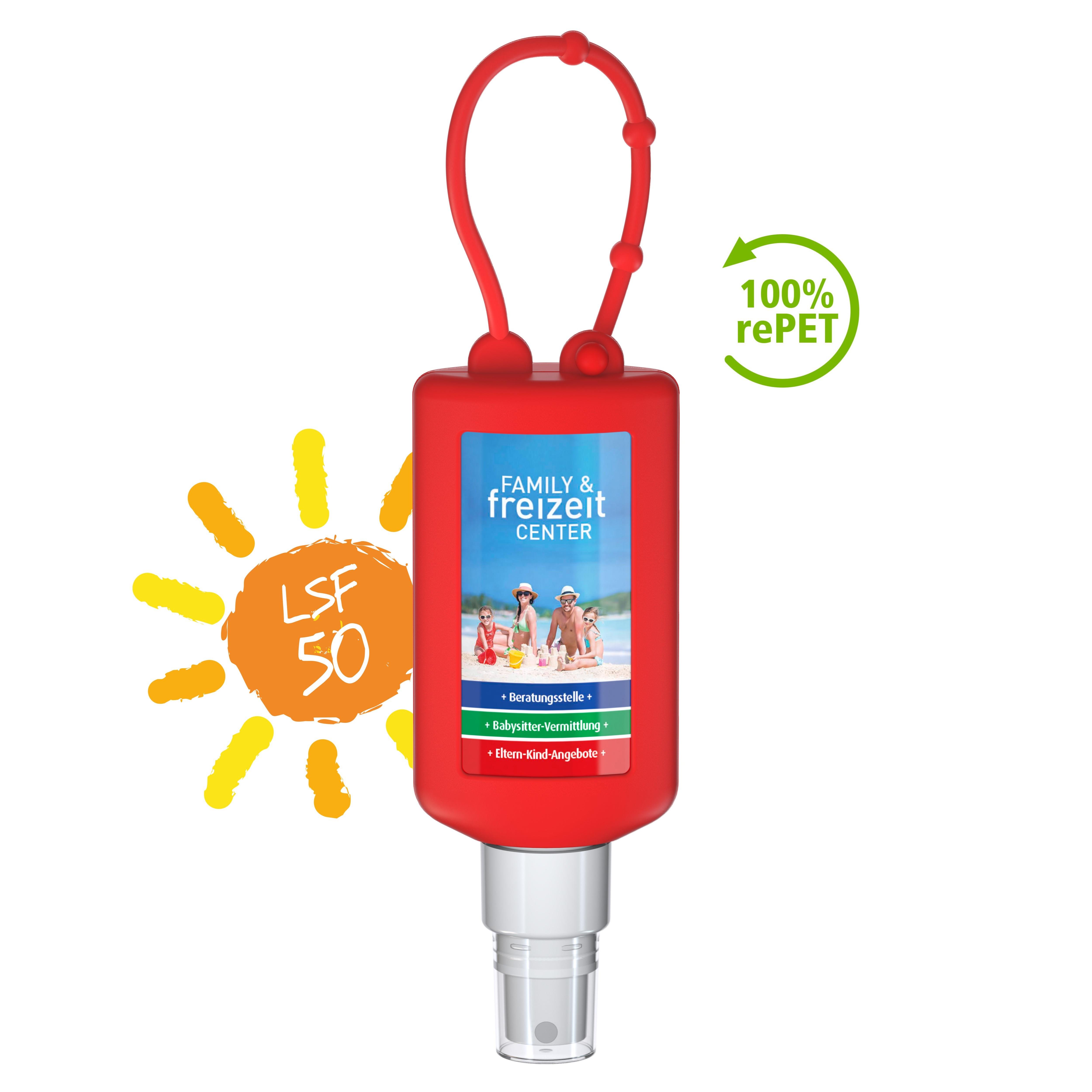 50 ml Bumper rot - Sonnenschutzspray LSF 50 - Body Label