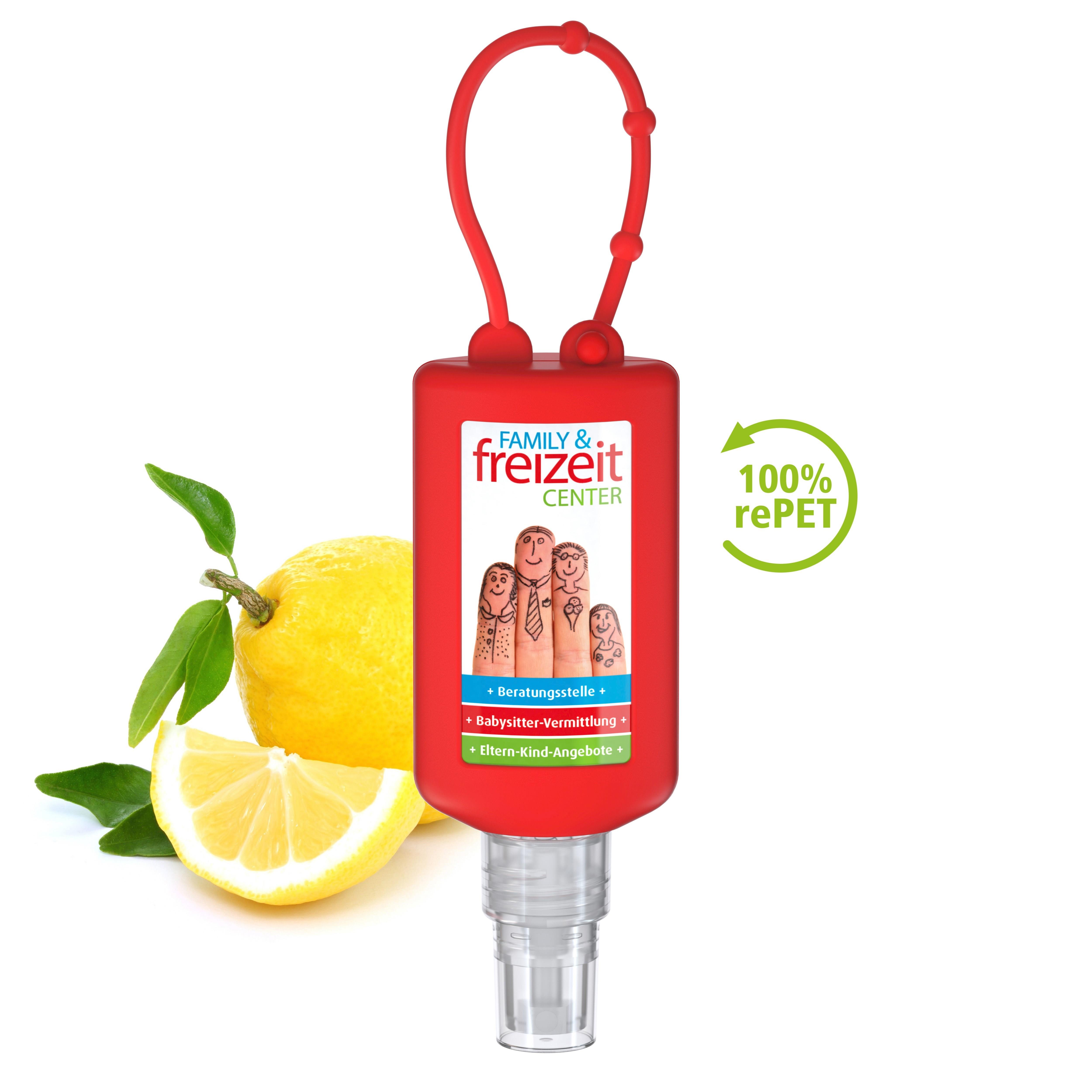 50 ml Bumper rot - Handreinigungsspray (alk.) - Body Label