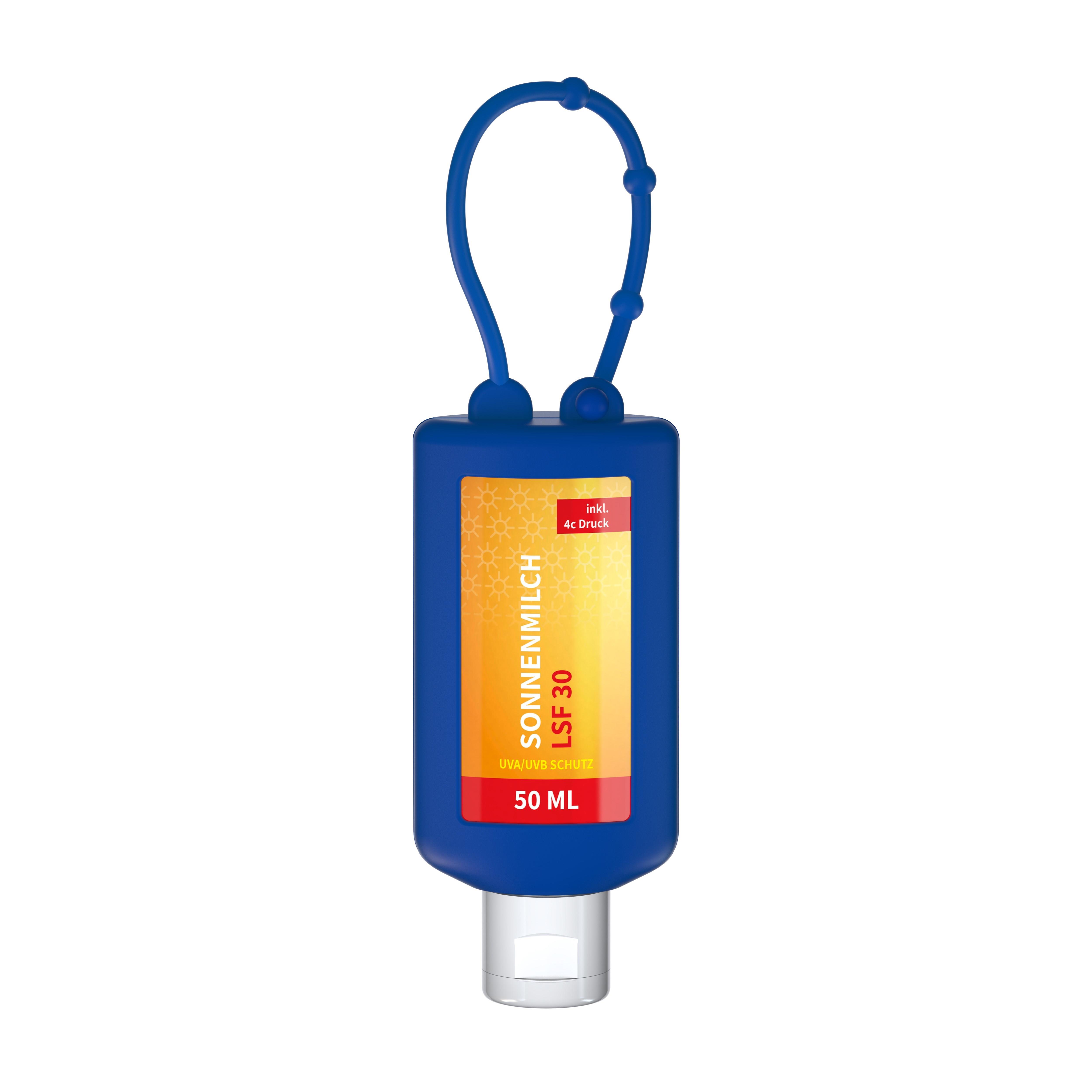 50 ml Bumper blau - Sonnenmilch LSF 30 - Body Label