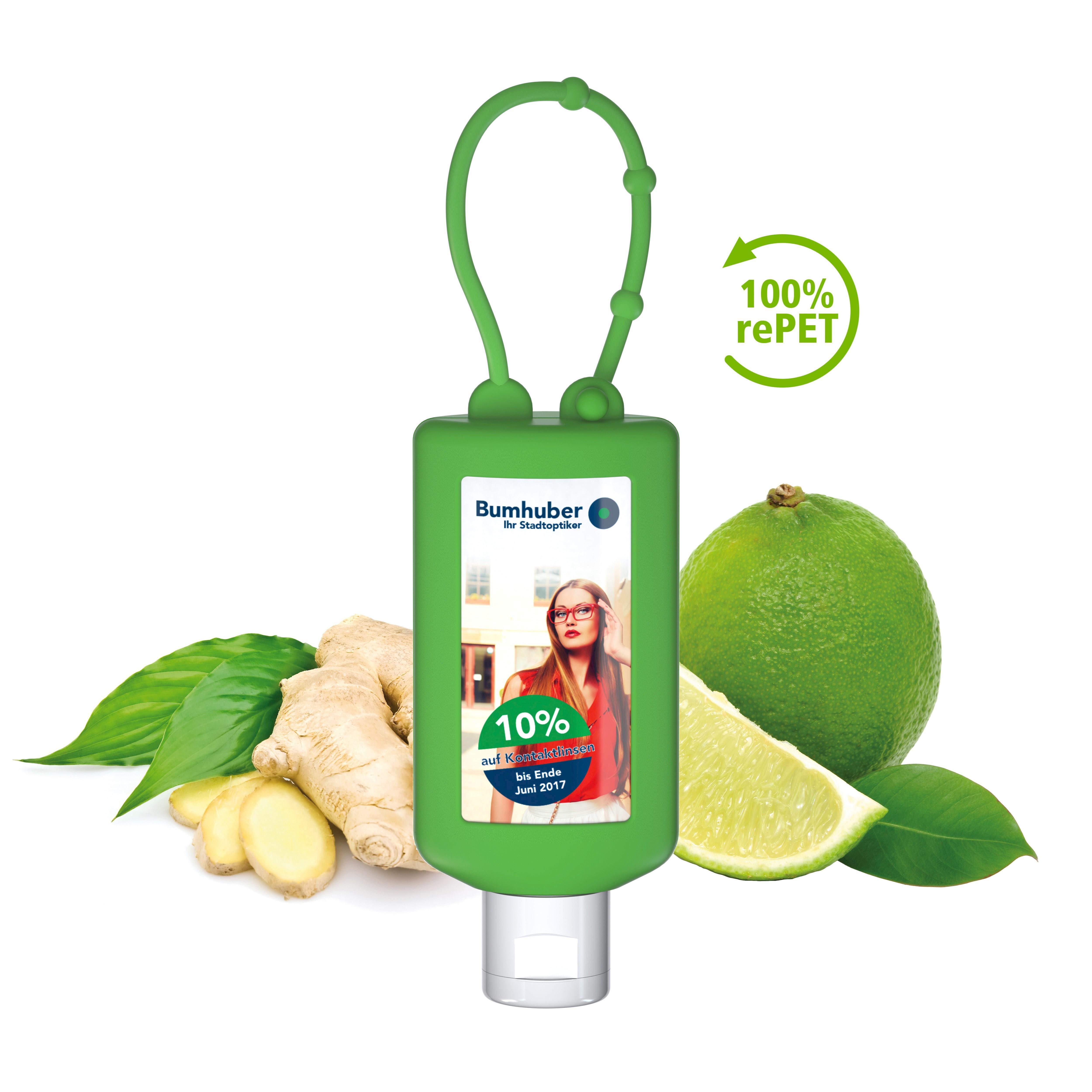 50 ml Bumper grün - Handbalsam ´Ingwer-Limette´ - Body Label