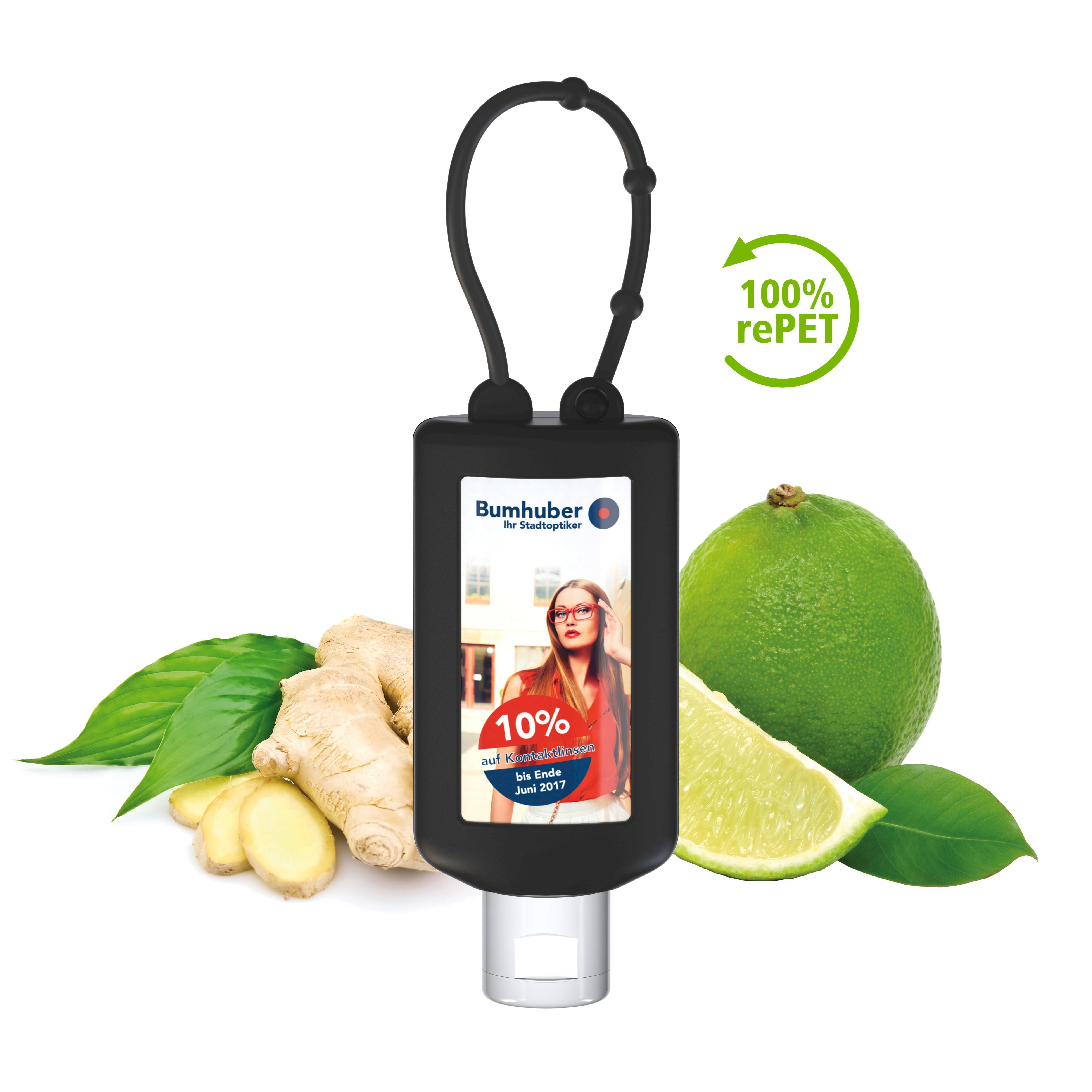 50 ml Bumper schwarz - Handbalsam ´Ingwer-Limette´ - Body Label