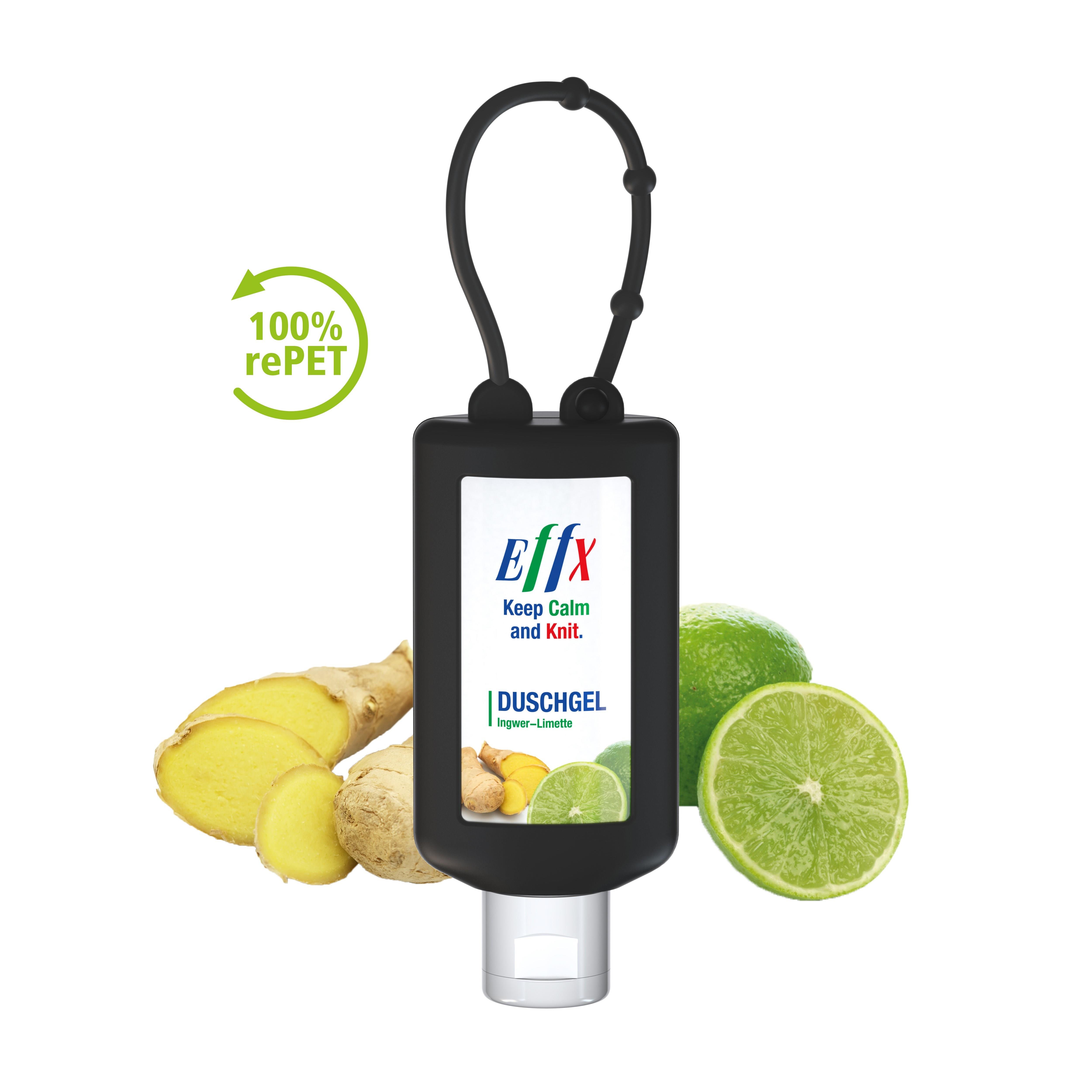 50 ml Bumper schwarz - Duschgel Ingwer-Limette - Body Label