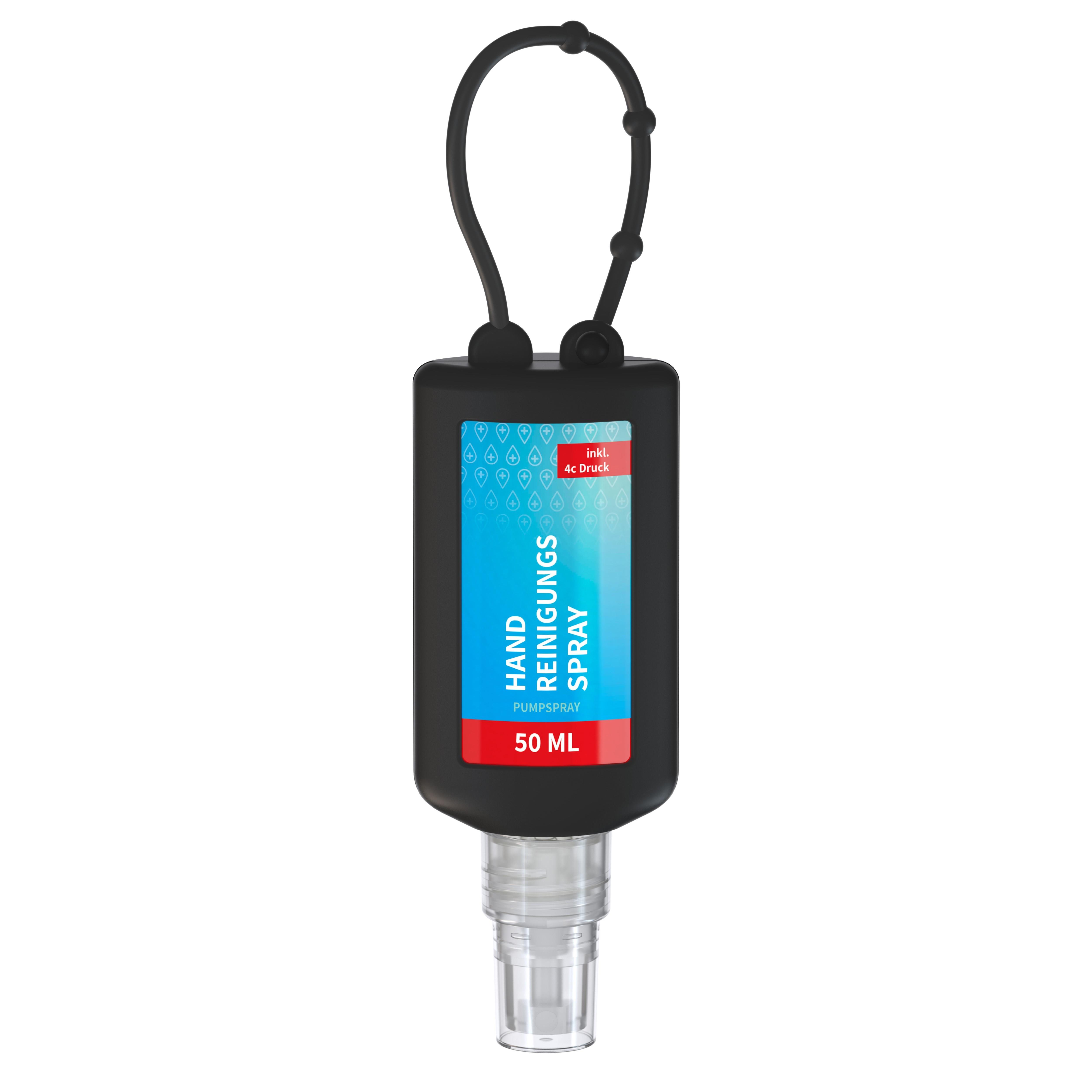 50 ml Bumper schwarz - Handreinigungsspray (alk.) - Body Label