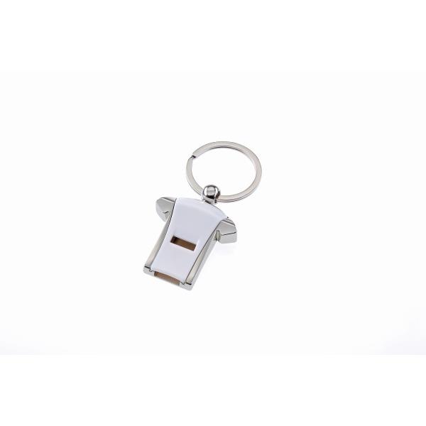 Schlüsselanhänger mit Trillerpfeife WHISTLE