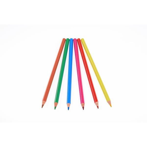 6 Buntstifte, lang COLOR
