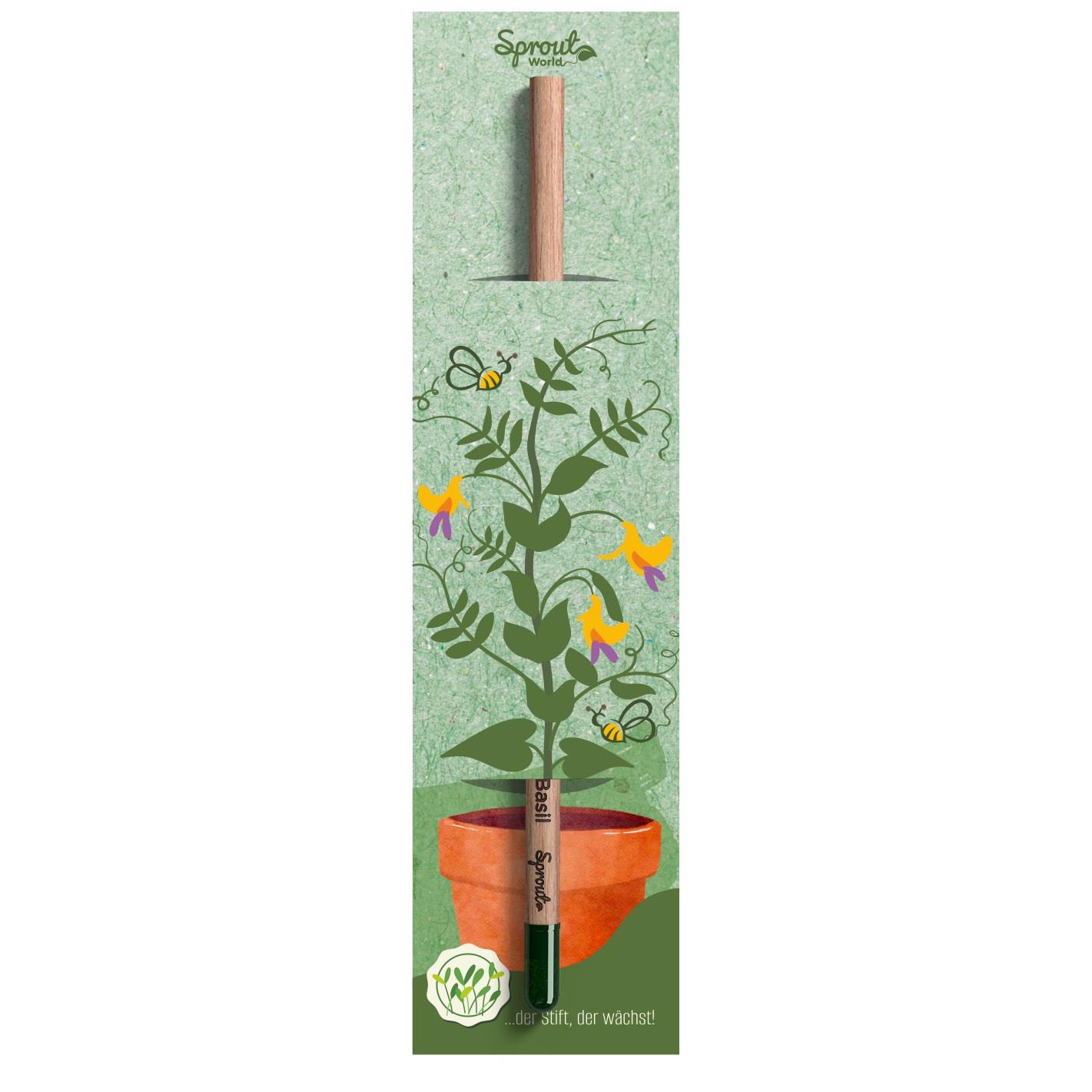 SPROUT - Multifarbstift mit grossem Ansteckkärtchen