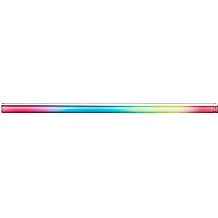 ecotaste - Trinkhalmkarte 1er Glas regenbogenfarbig  -  Druck 4C