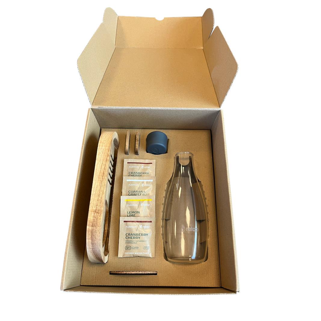RETAP - Wooden Tray Set mit 0,5 Liter Original bottle