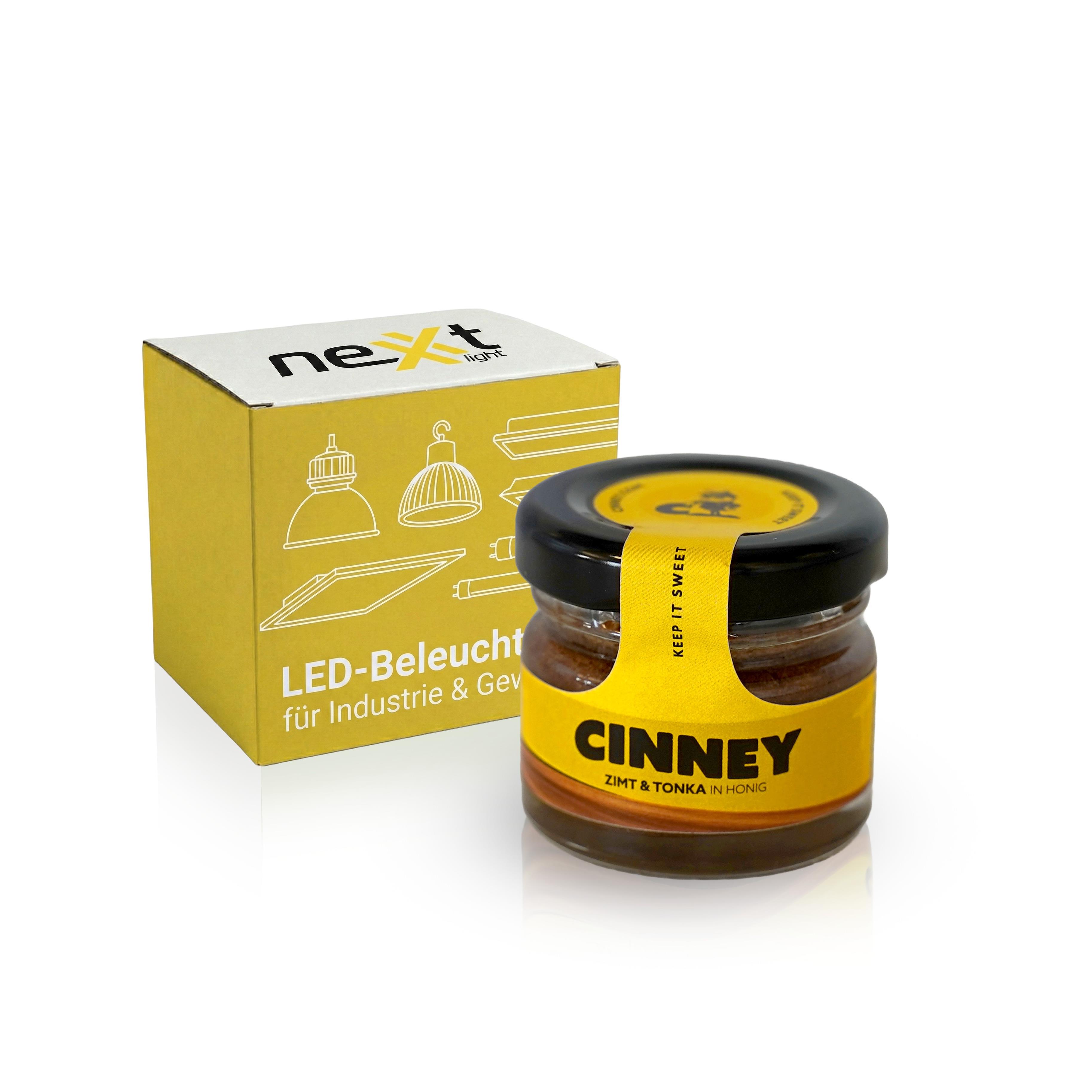 CINNEY - Aufstrich 25g Mini m. Bedruckung Kartonverpackung