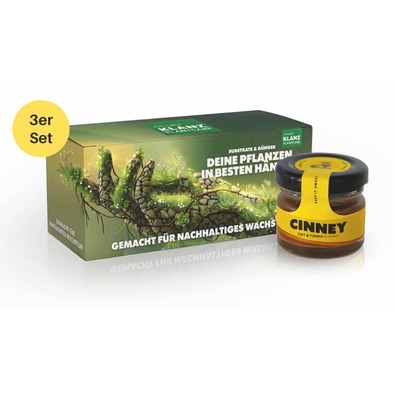 CINNEY - Aufstrich 3-er Set Minis m. Bedruckung Kartonverpackung