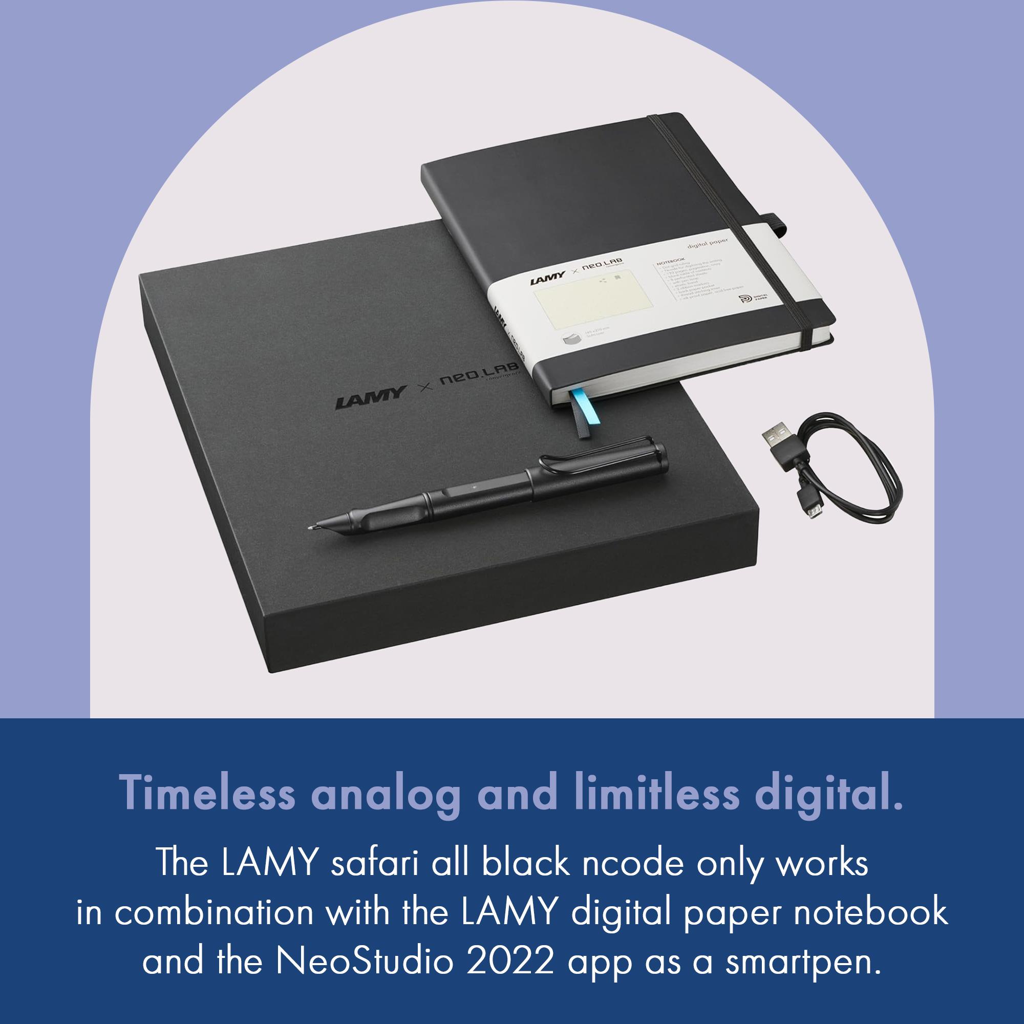 Digital Writing LAMY safari all black ncode Set