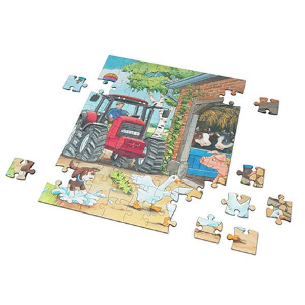 Puzzle A4 - 10, 40 oder 80 Teile,  im Polybeutel mit Vorlagenblatt