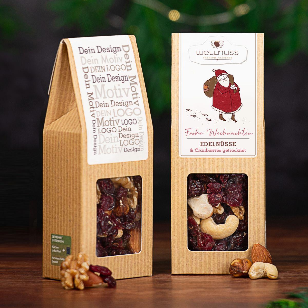 Weihnachts-Edition - Faltschachtel - Edelnüsse & Cranberries