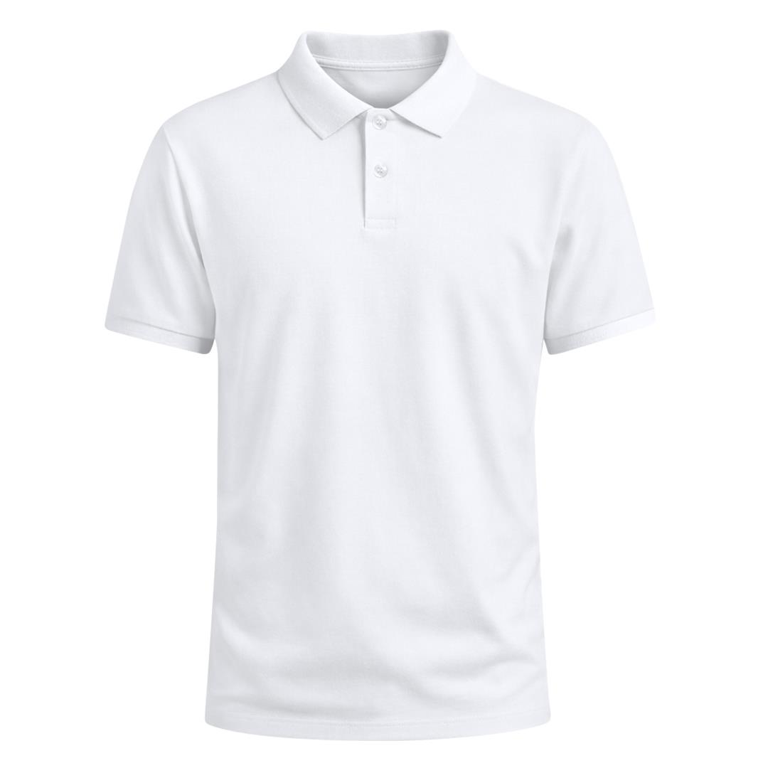 Erwachsene Weiß Polo-Shirt