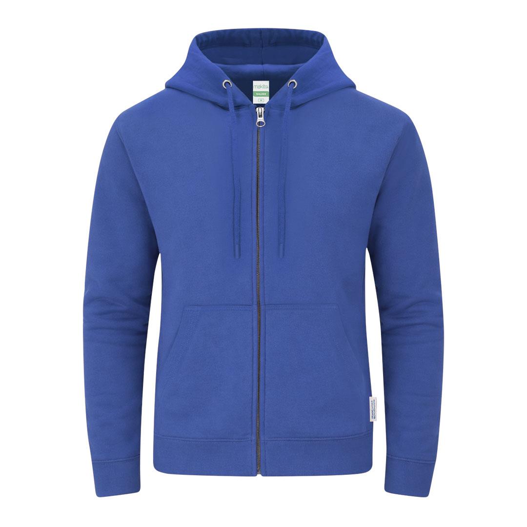 Erwachsene Sweatshirt mit Kapuze + Reißverschluss