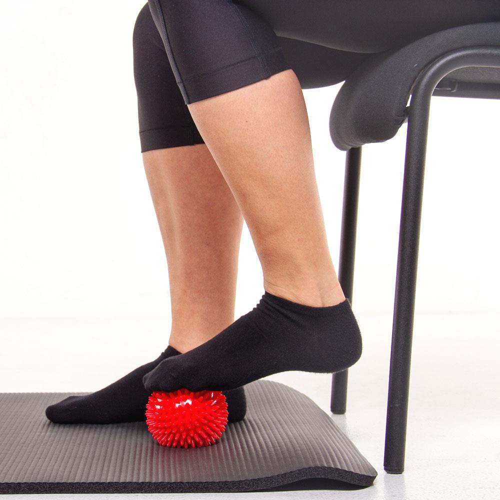 Massageball / Igelball mit rechteckiger Prägung, ´Made in Germany´