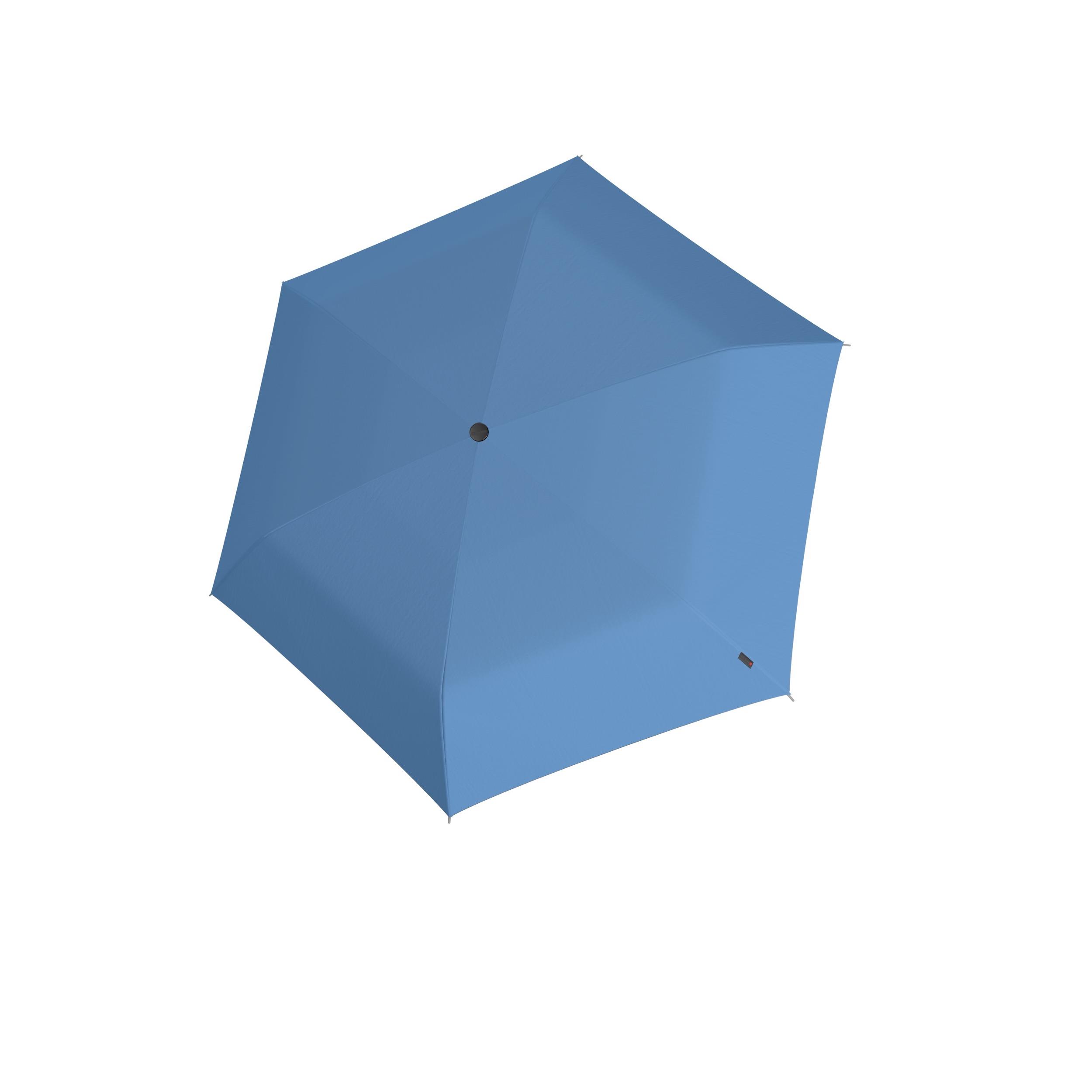 Knirps US.050 ultra light slim manual, blue with black UV coating and heat shield 5 Jahre Garantie