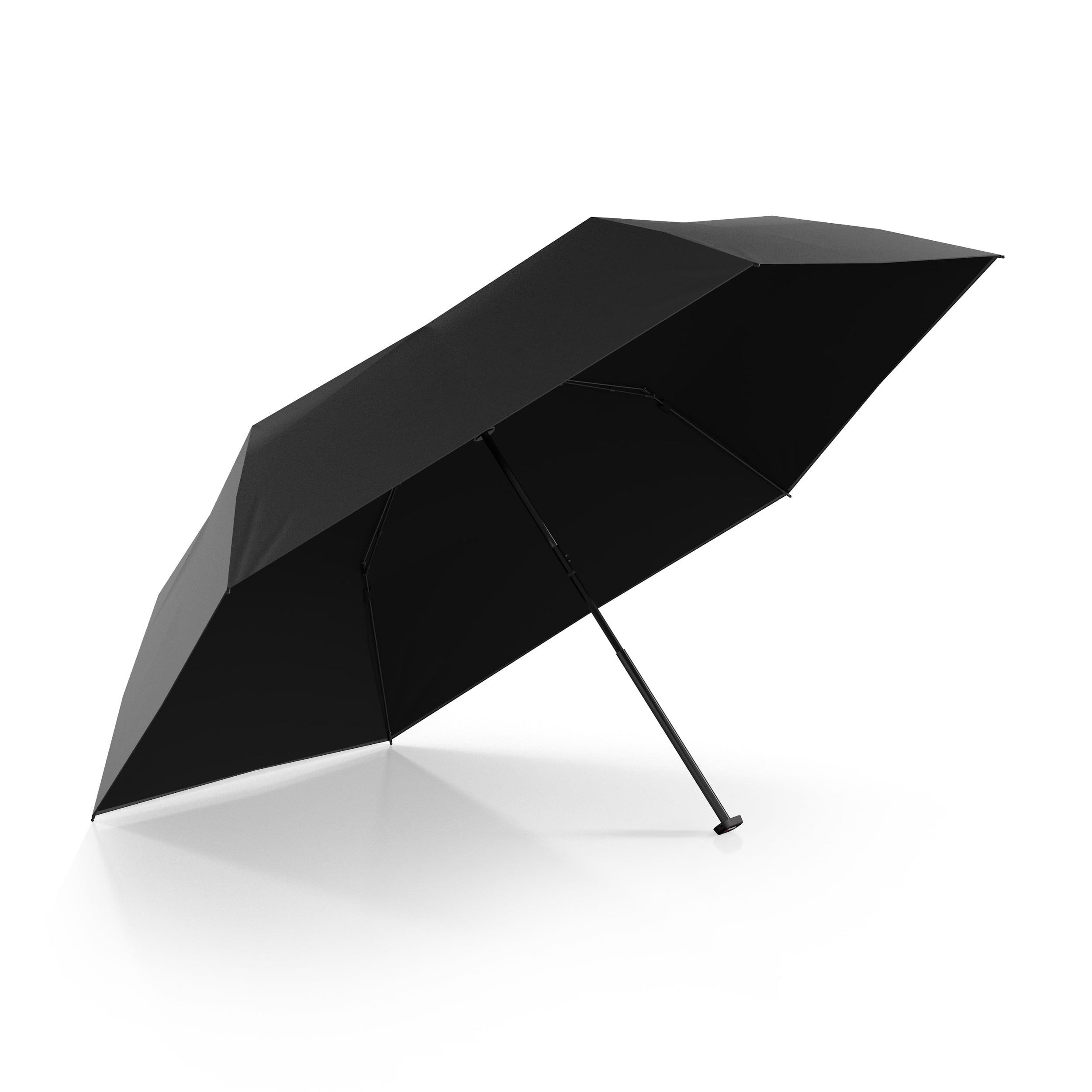Knirps US.050 ultra light slim manual, black with black UV coating and heat shield 5 Jahre Garantie