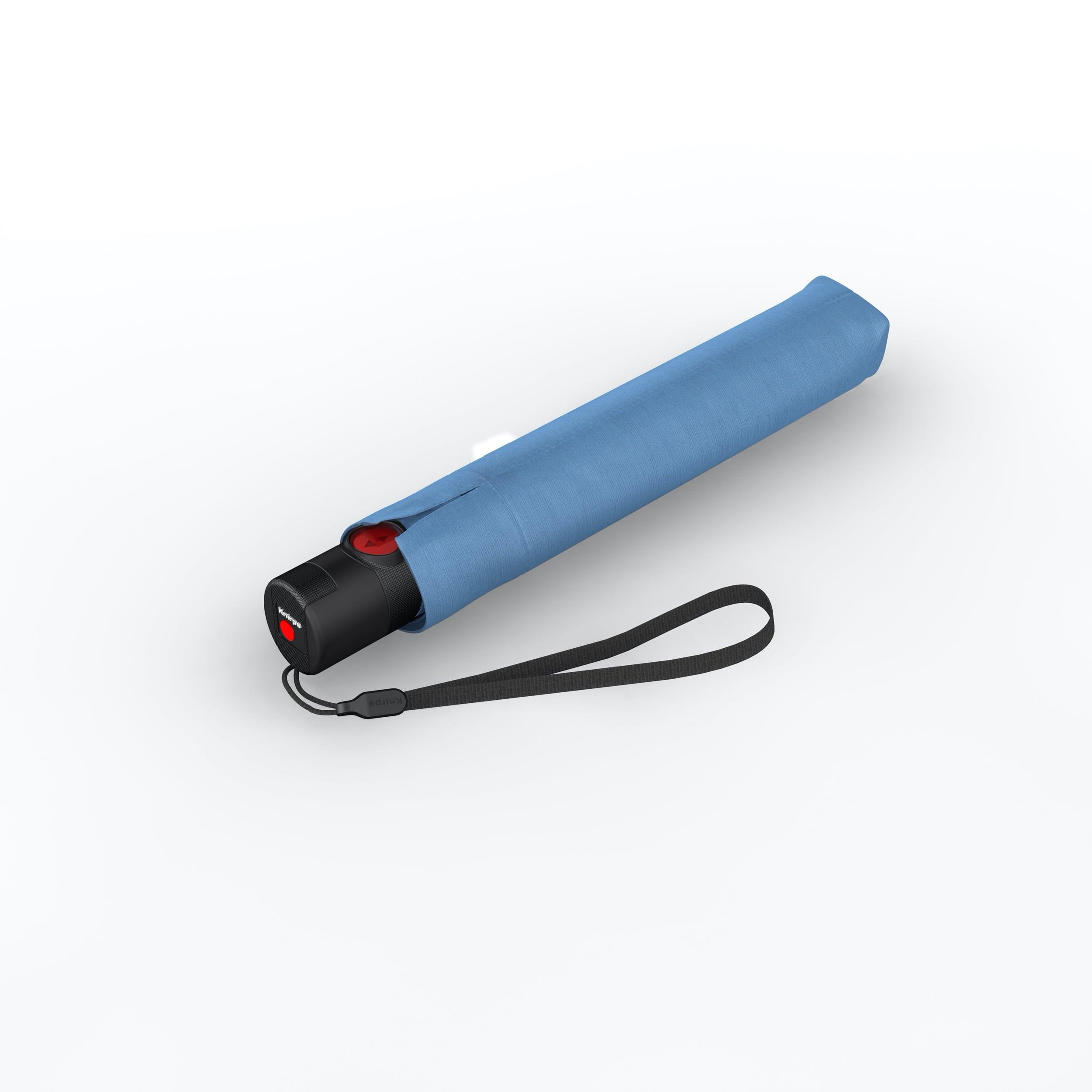 Knirps U.200 ultra light duomatic, blue with black UV coating and heat shield 5 Jahre Garantie