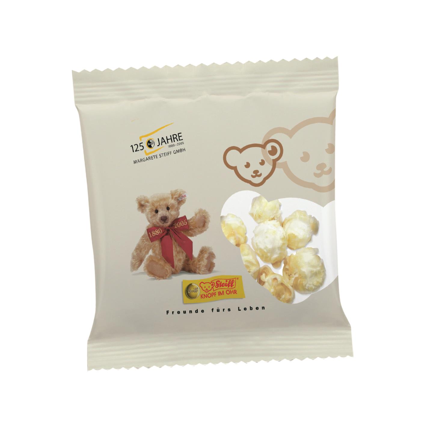 Popcorn süß Werbetüte,   6 g, Inhalt: Popcorn süß