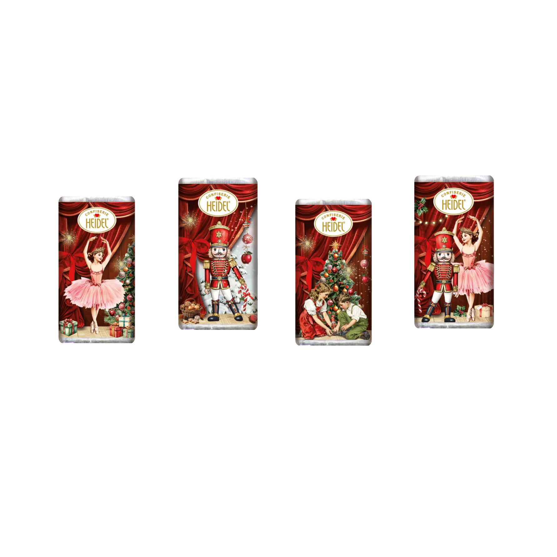 Wand Adventskalender HEIDEL Schokotäfelchen individuell bedruckt,   72 g, Inhalt: Heidel Schokoladentäfelchen