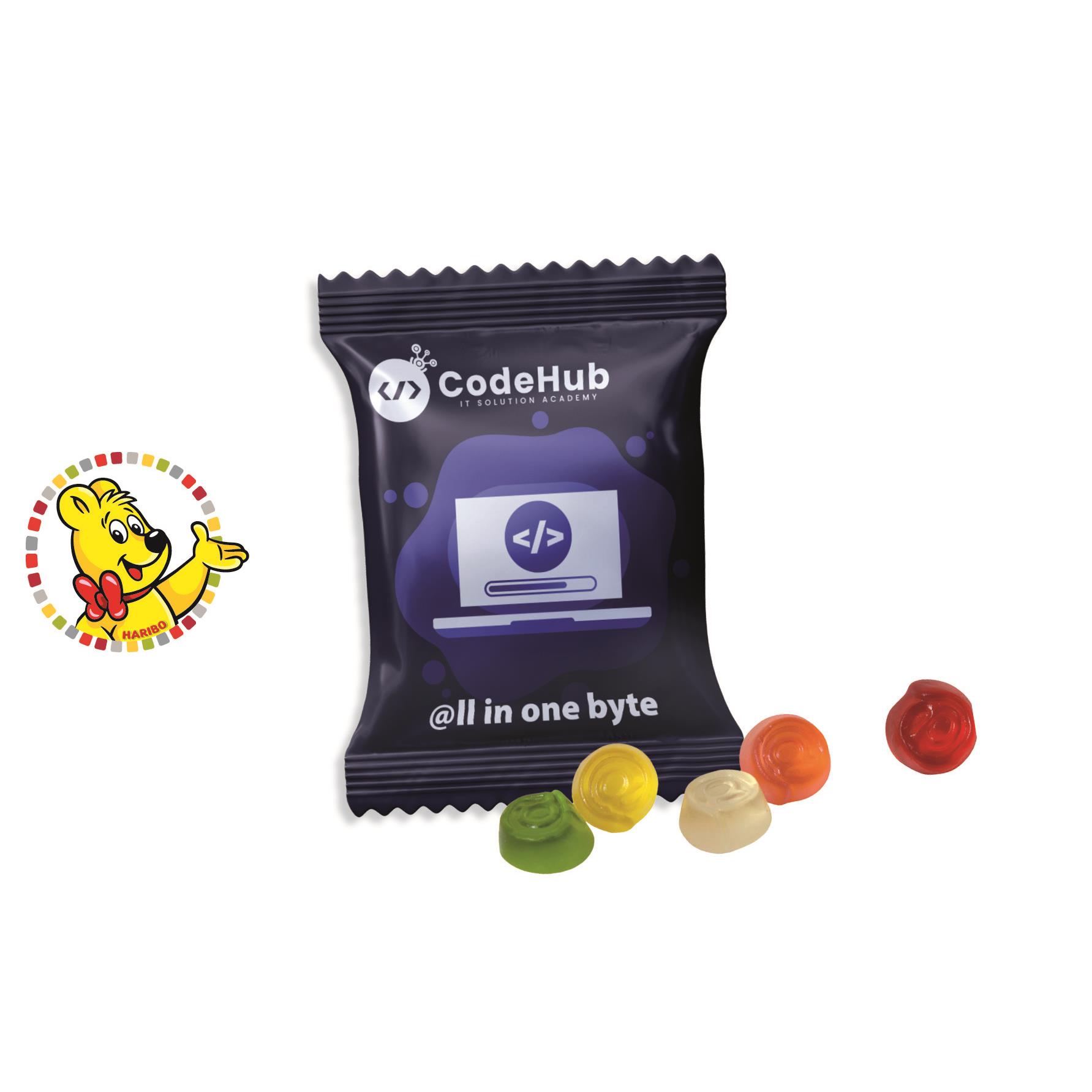 HARIBO Standardformen Werbetüte,   15 g, Inhalt: HARIBO @-Zeichen