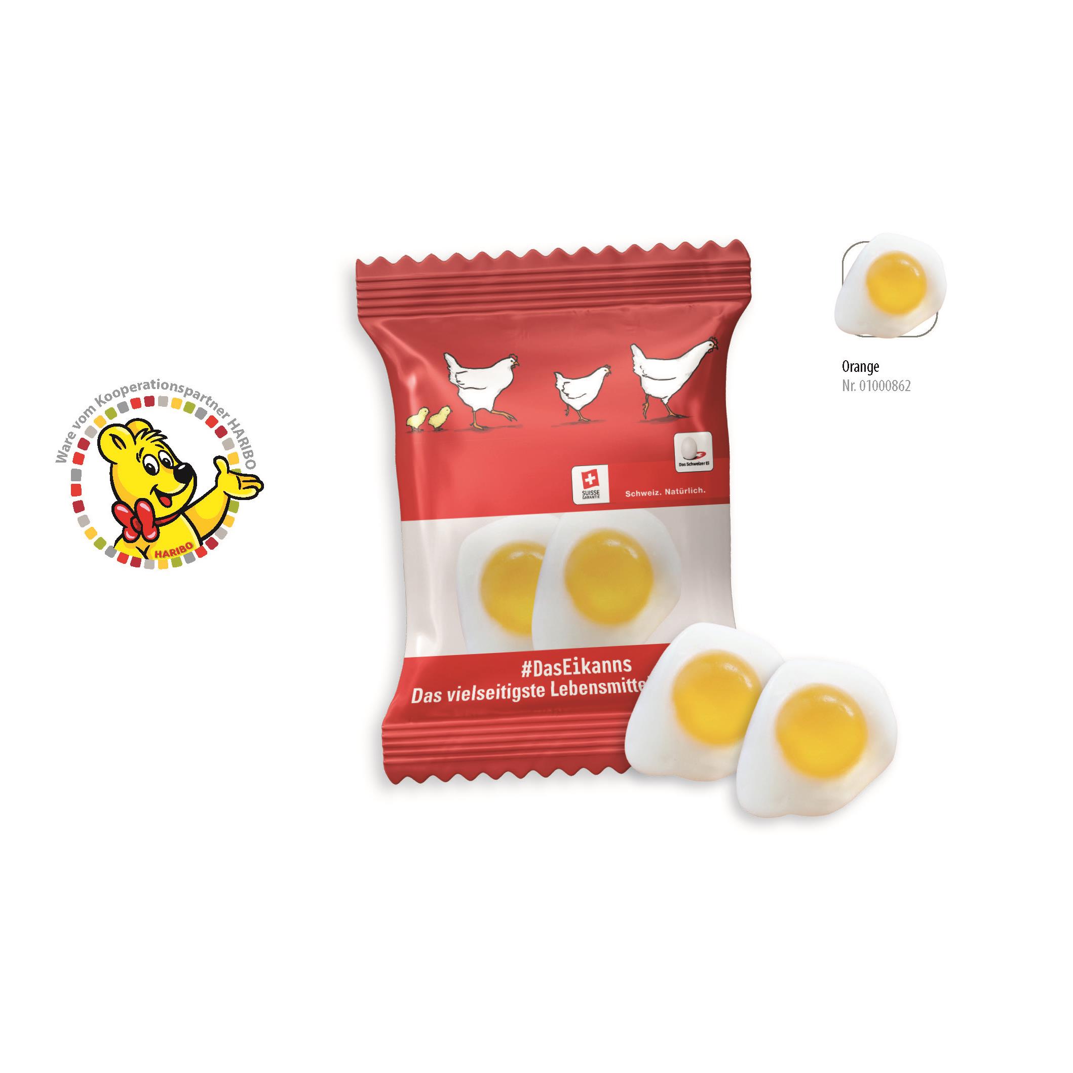 HARIBO Spiegelei Werbetüte,   2 Stück, Inhalt: HARIBO Spiegelei
