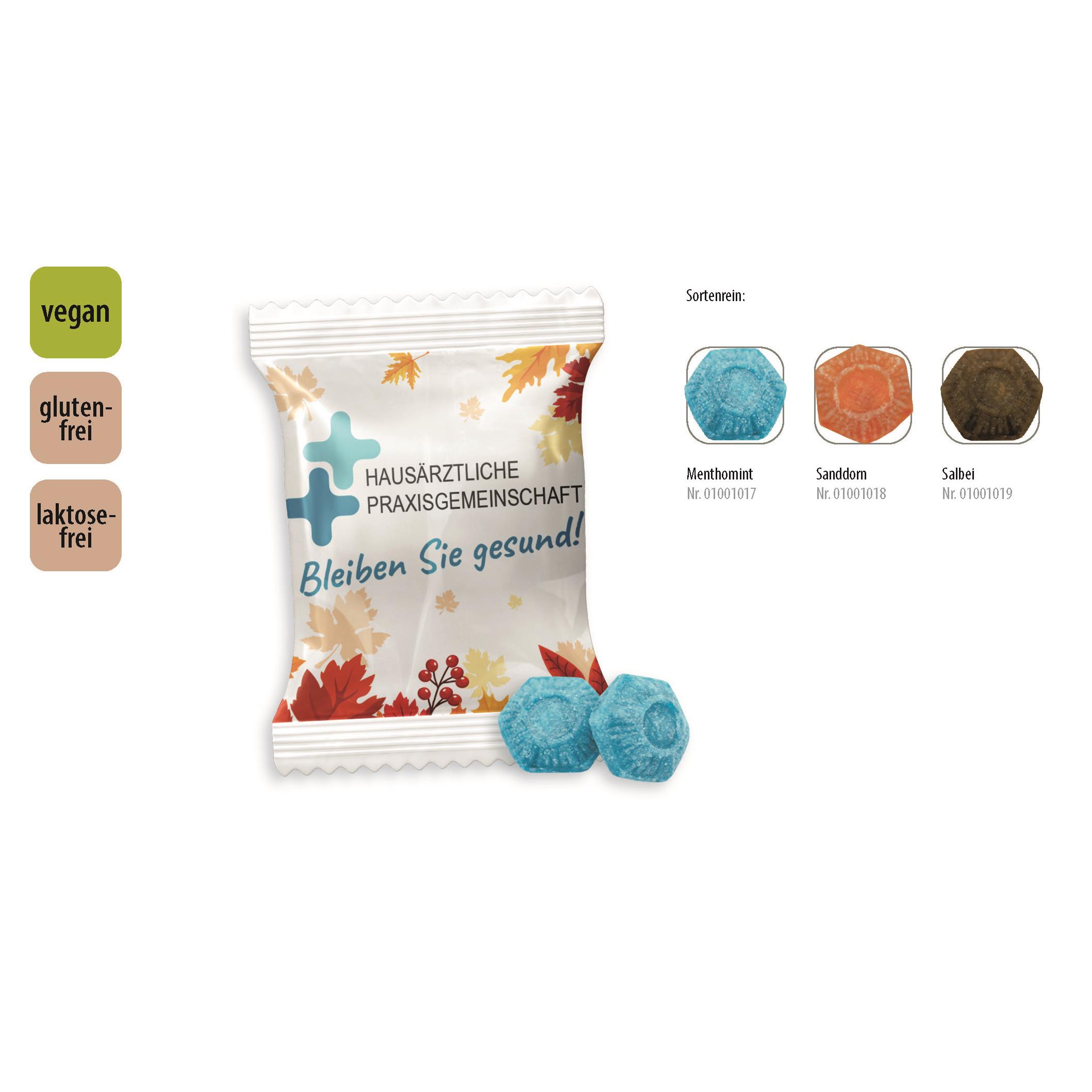 Hustenbonbon Duopack Werbetüte,   2 Stück, Inhalt: Hustenbonbon Salbei