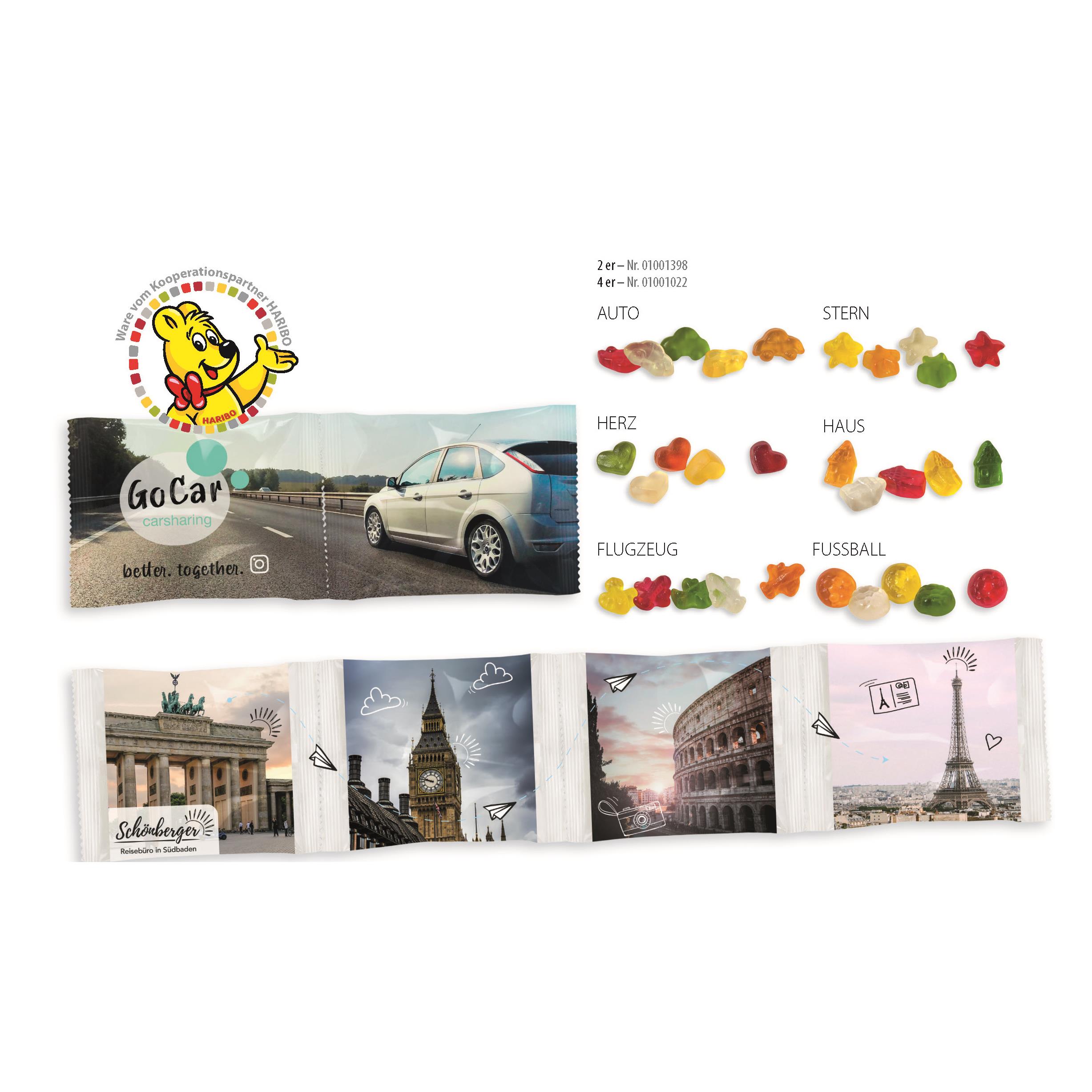 HARIBO Kettenbeutel 2er,   10 g, Inhalt: HARIBO Tropi-Frutti