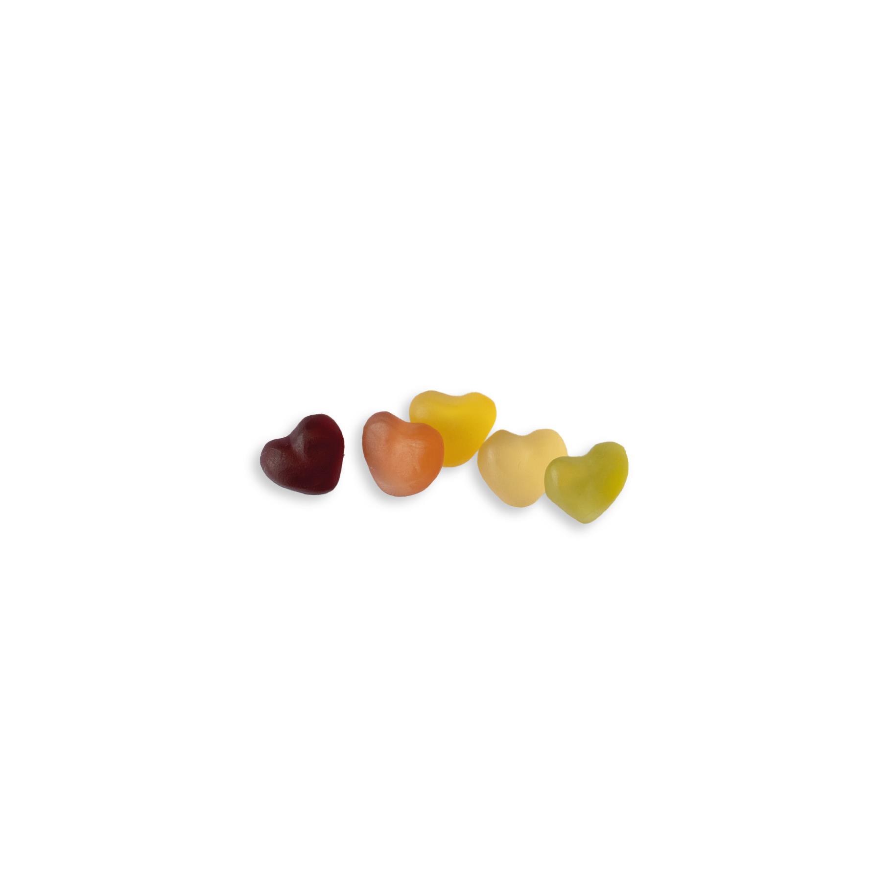 Mini Saft-Herzen Werbetüte,   10 g, Inhalt: Mini Saft-Herzen
