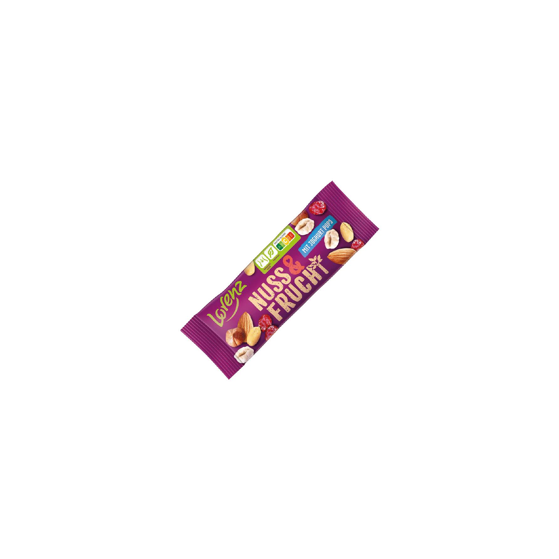 LORENZ Snack Box im Schuber,   40 g, Inhalt: Nuss & Frucht mit Joghurt Pops