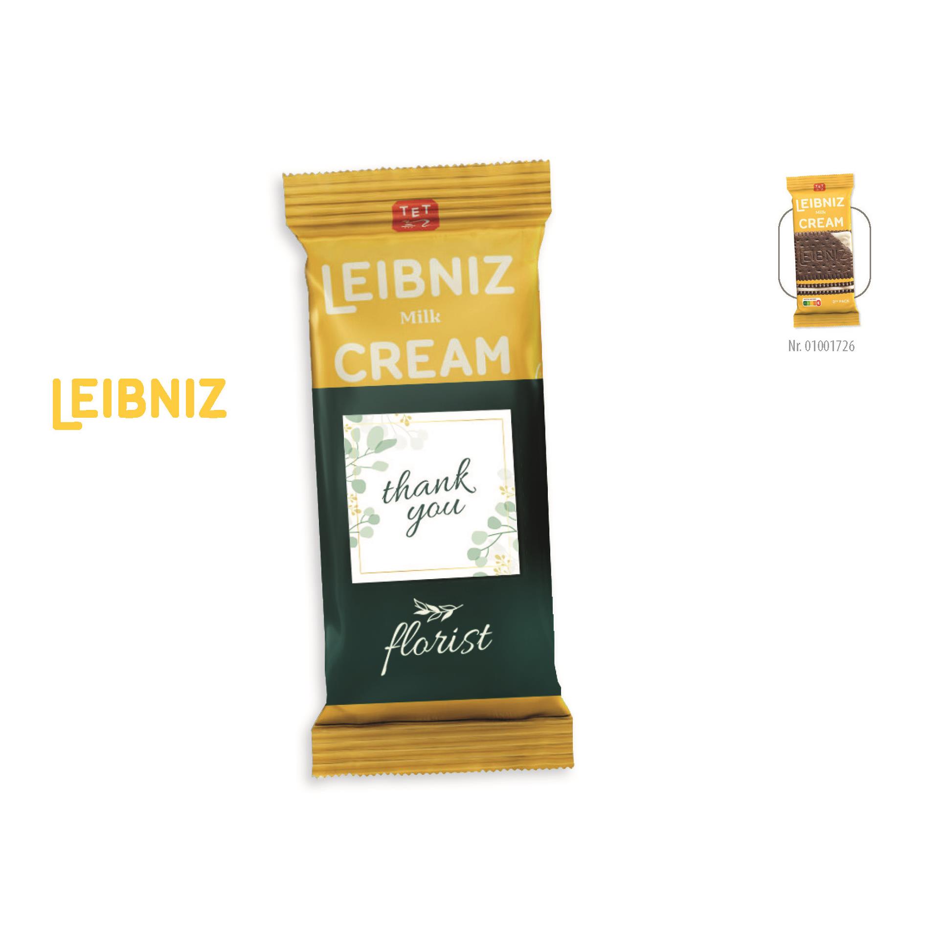 LEIBNIZ Milk Cream 2er Pack mit Werbebanderole,   38 g, Inhalt: LEIBNIZ Milk Cream